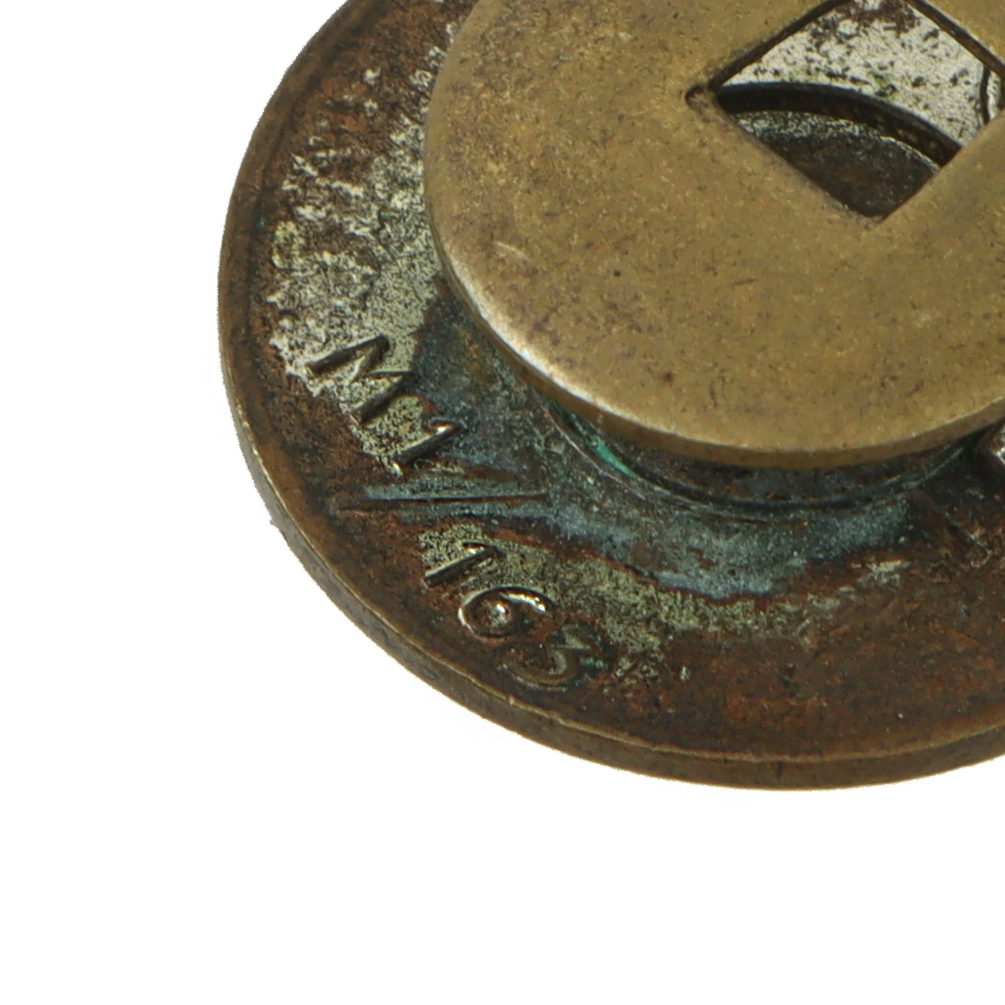Original German NSDAP Party Enamel Buttonhole Membership Badge by Franz Schmidt of Gablonz am Neckar - RZM M1/163 - Image 3