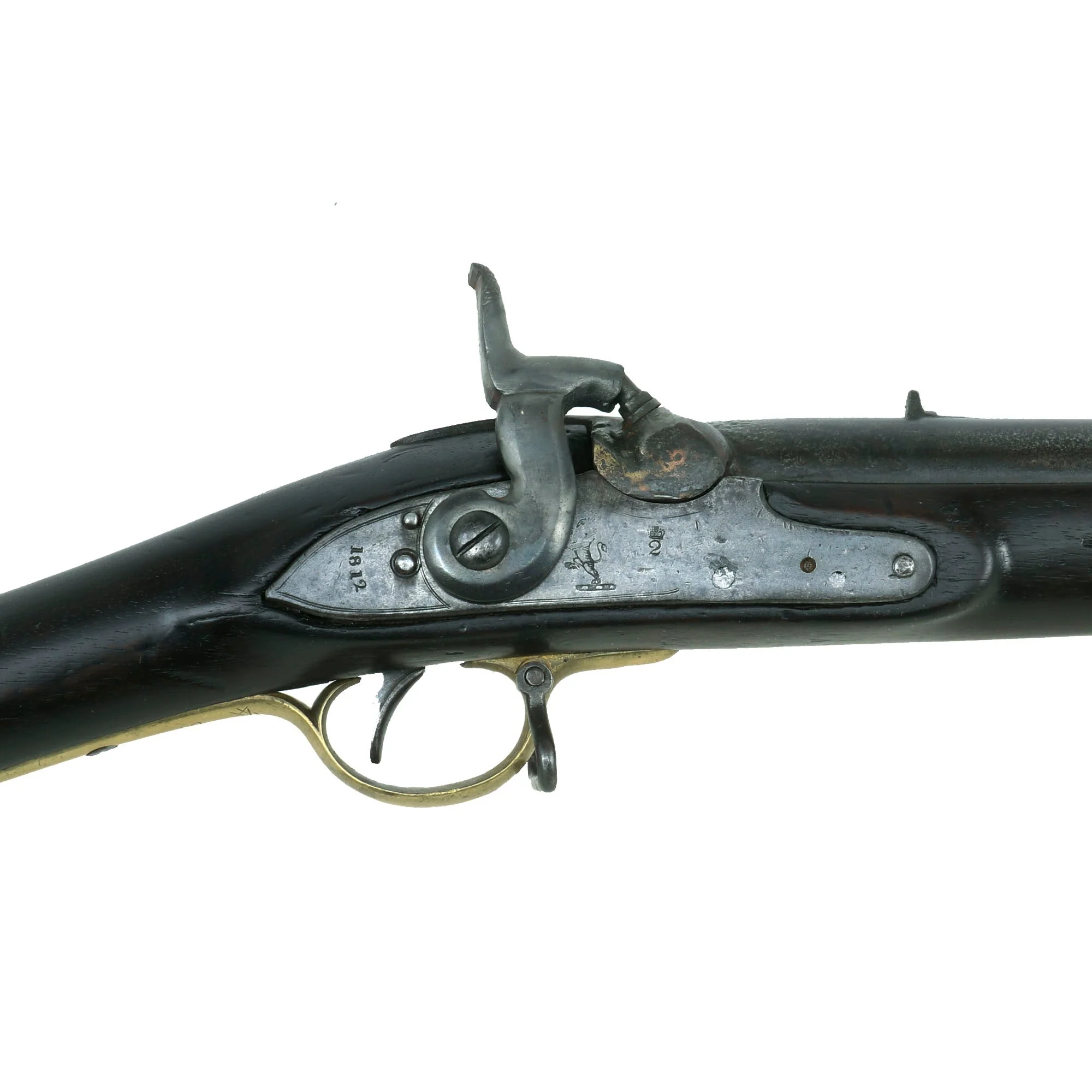 Original British East India Company Model A Converted Percussion Musket with 1812 Dated EIC Lock and EIC Proofed Barrel - Image 2