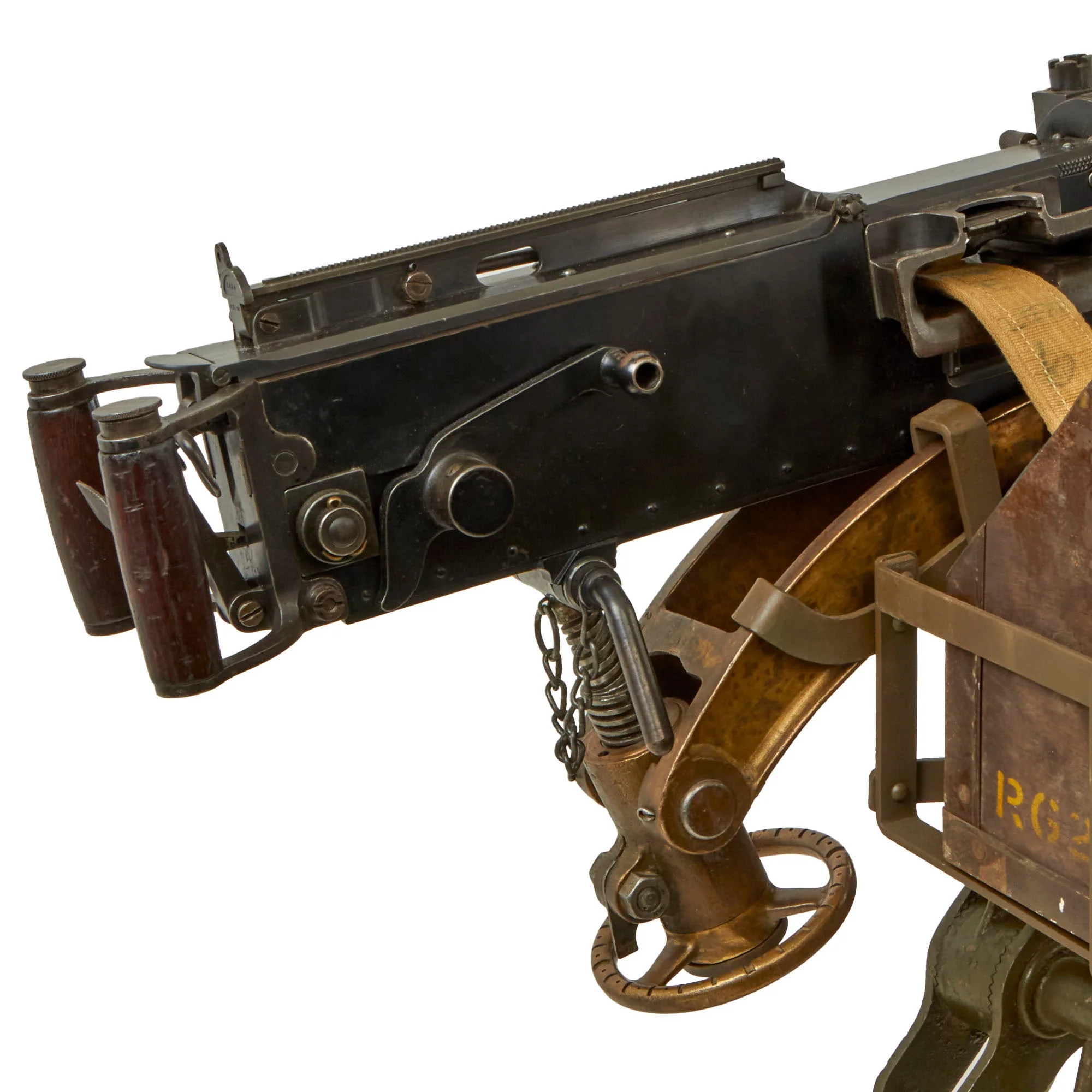 Original British Pre-WWII Turkish Contract Vickers Display Machine Gun with Correct Tripod and Accessories - Image 27