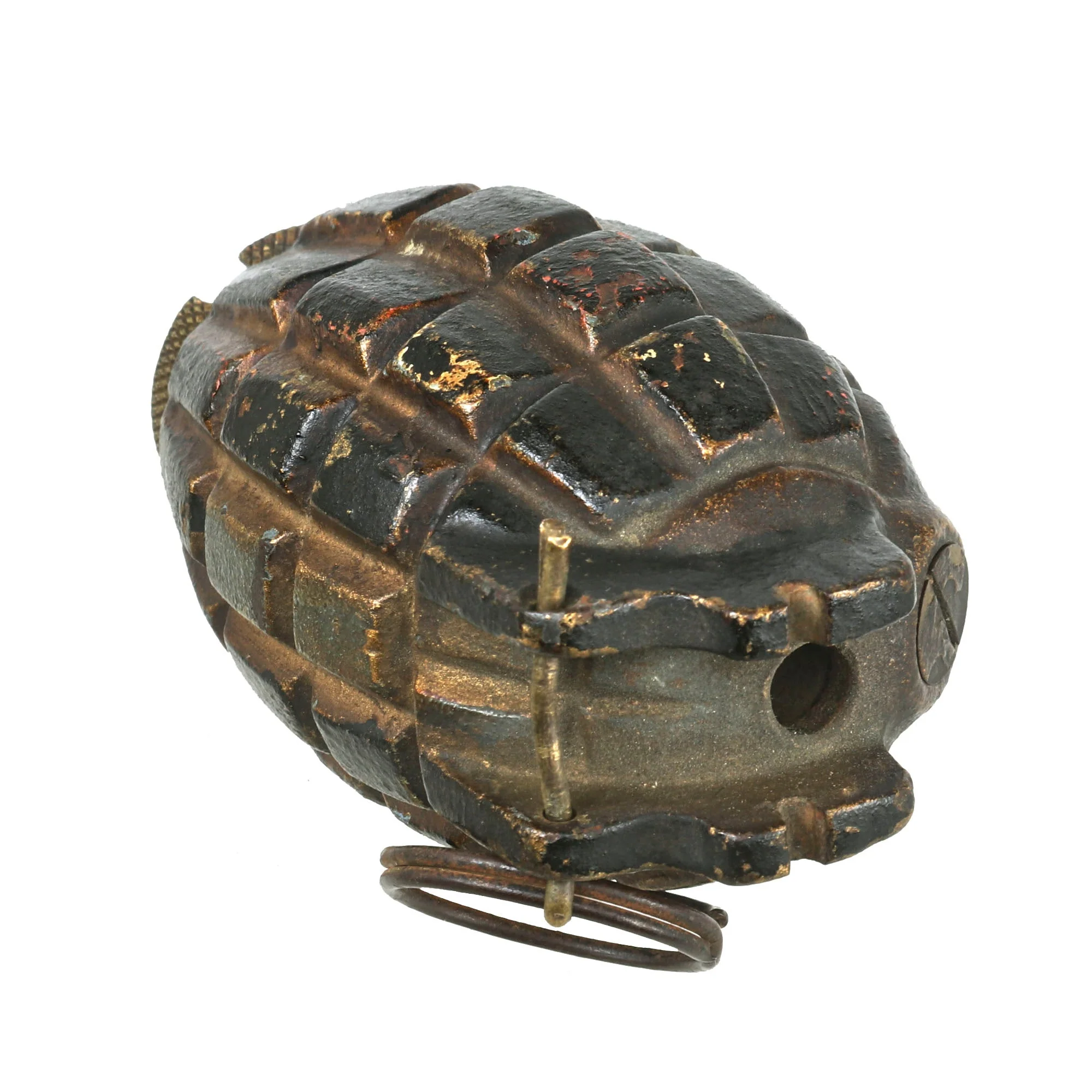 Original British WWI Inert Mills Bomb No. 5 Mk. I Grenade - Dated 1916 - Image 7
