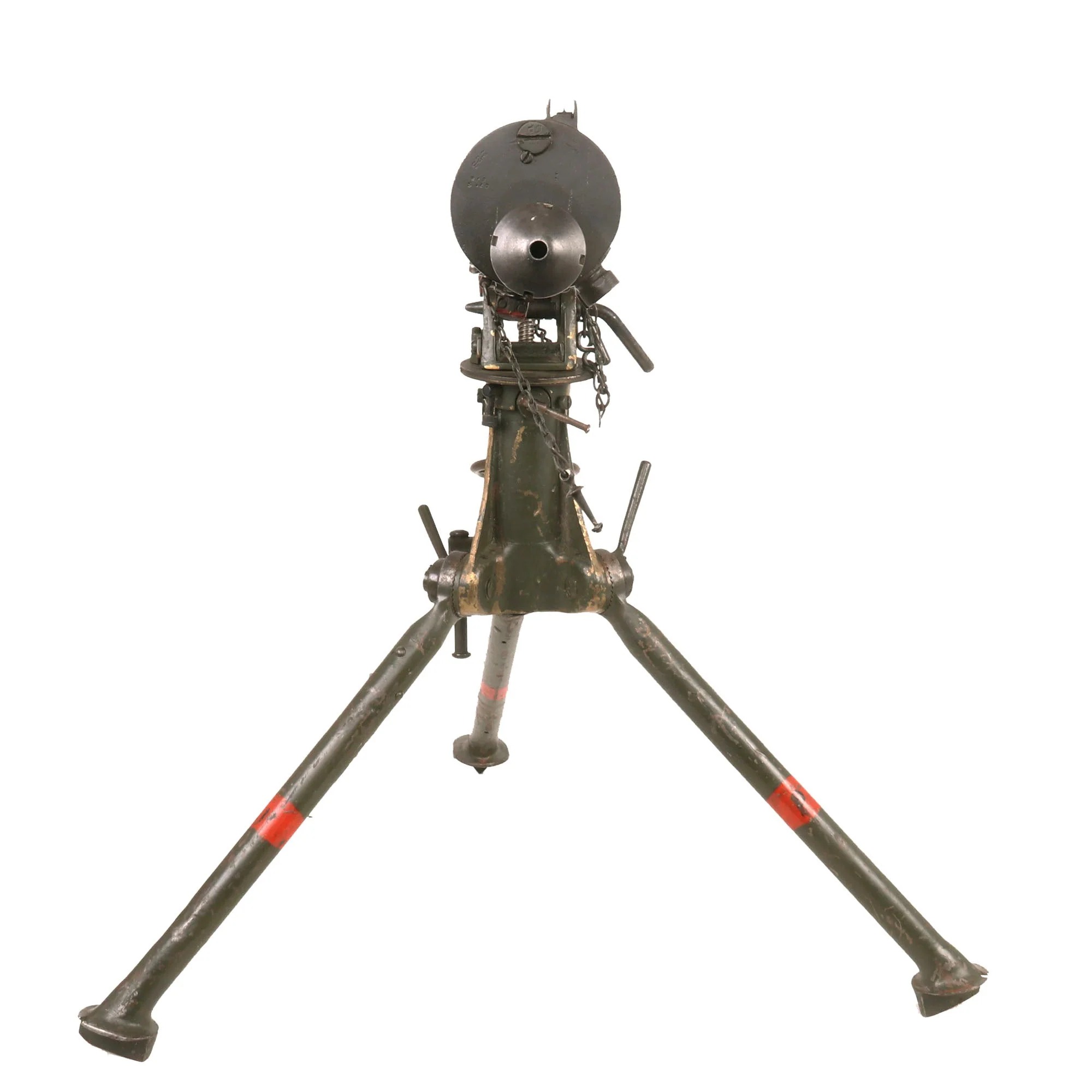 Original British WWI Vickers Fluted Display Medium Machine Gun Serial B2364 with Tripod - Image 22