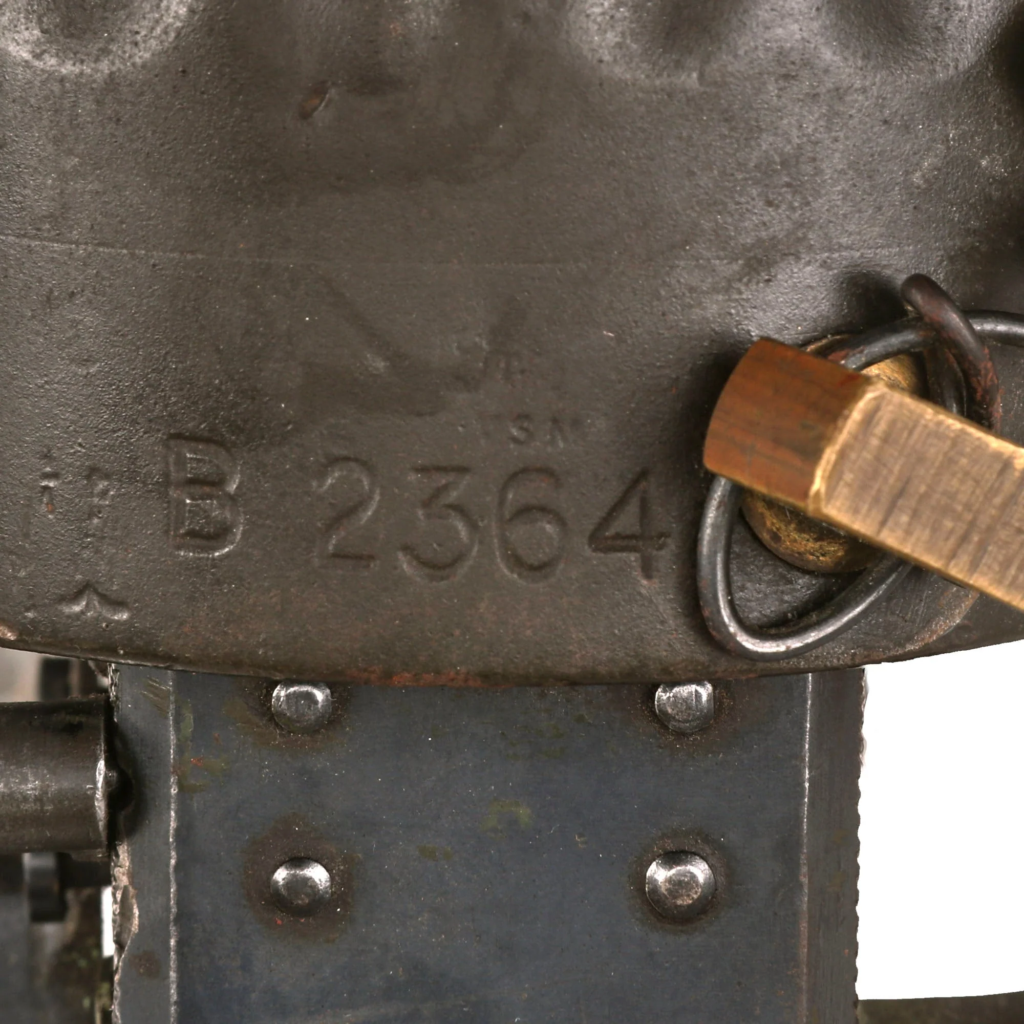 Original British WWI Vickers Fluted Display Medium Machine Gun Serial B2364 with Tripod - Image 5