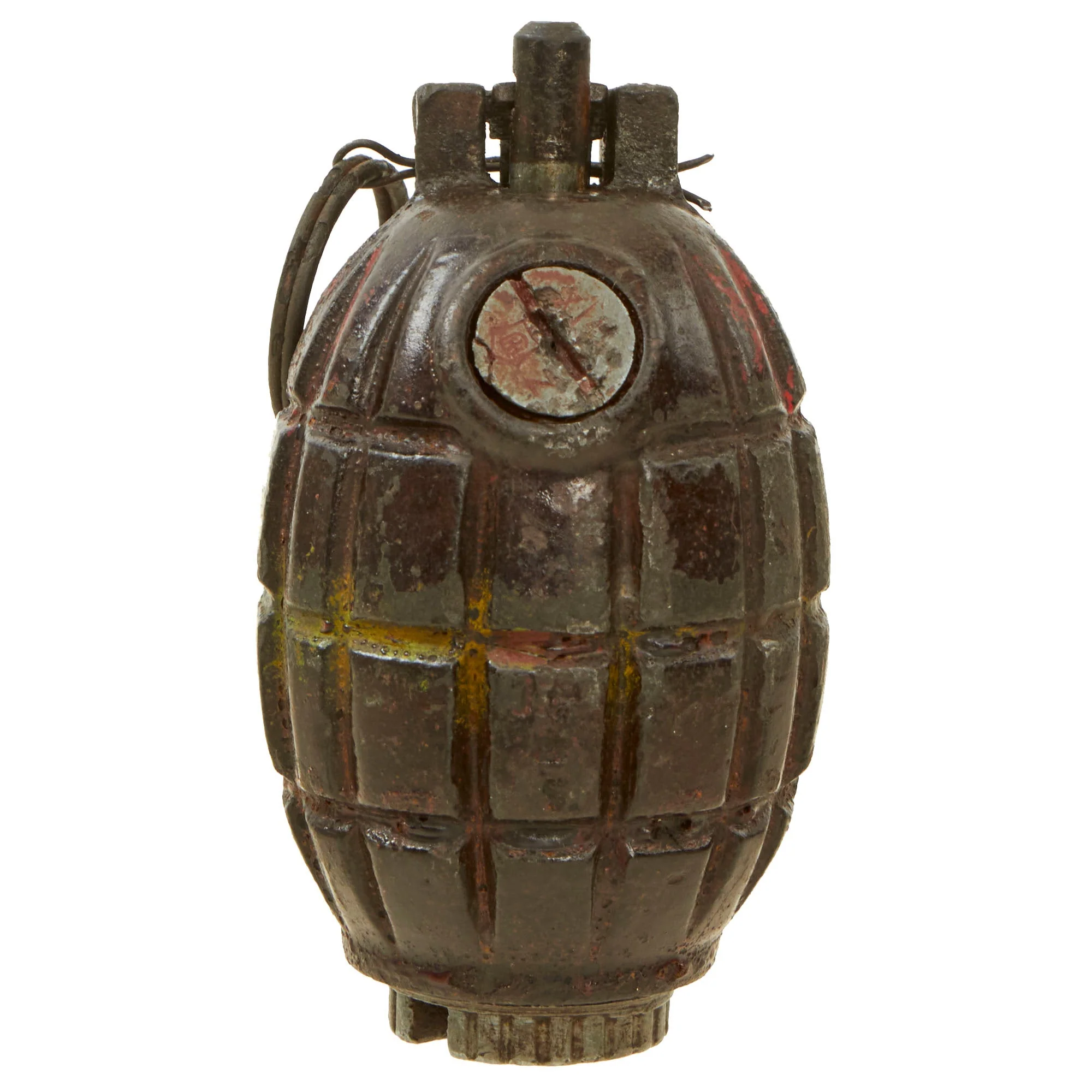Original British WWII MIlls Bomb No. 36M MKI Grenade by Wolverhampton Diecasting Co. - Dated 1943 - Image 6