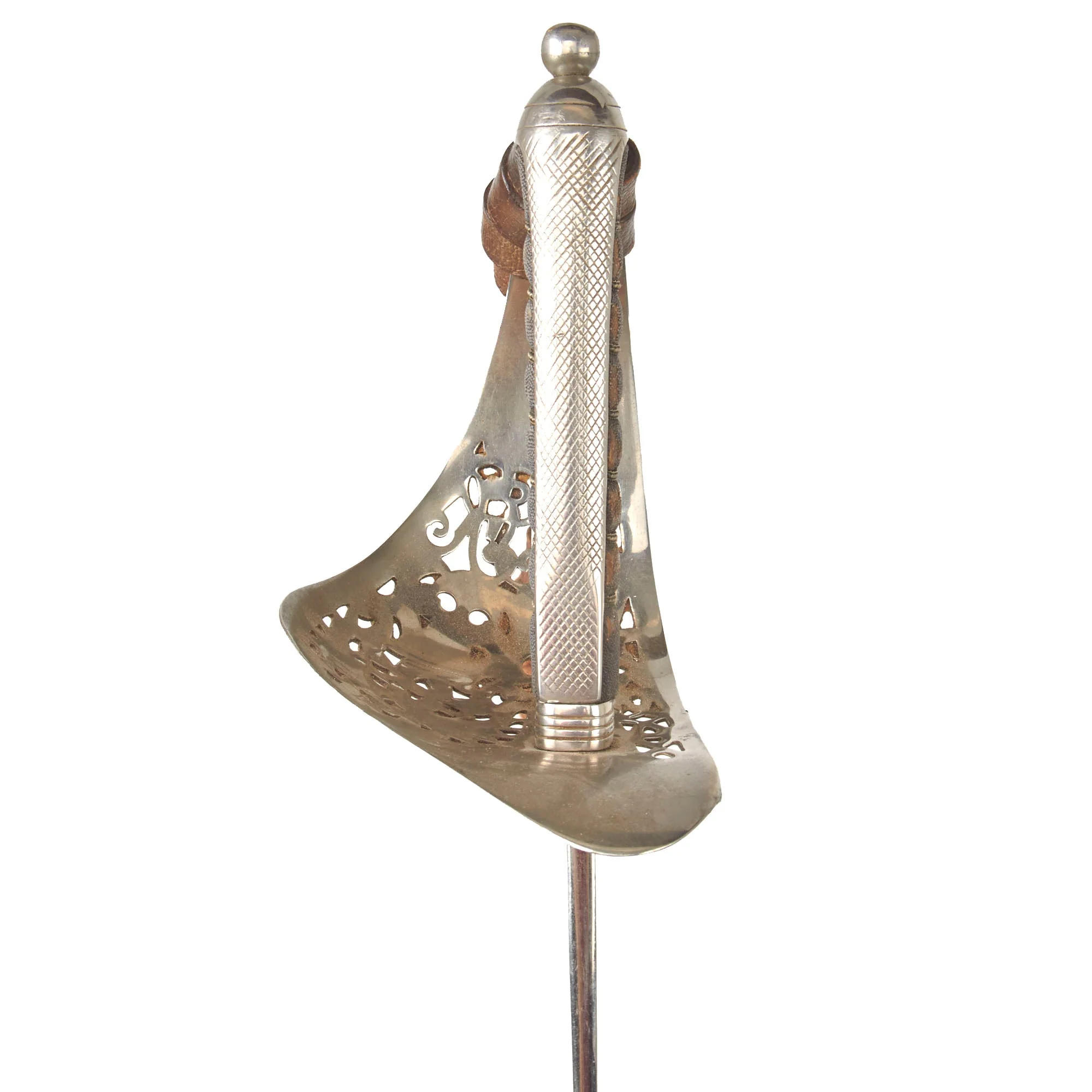 Original British WWII Pattern 1895 Light Officer’s Sword and Scabbard with Sword Knot -  A.J. Reith, 1st Wiltshire Regiment - Image 8
