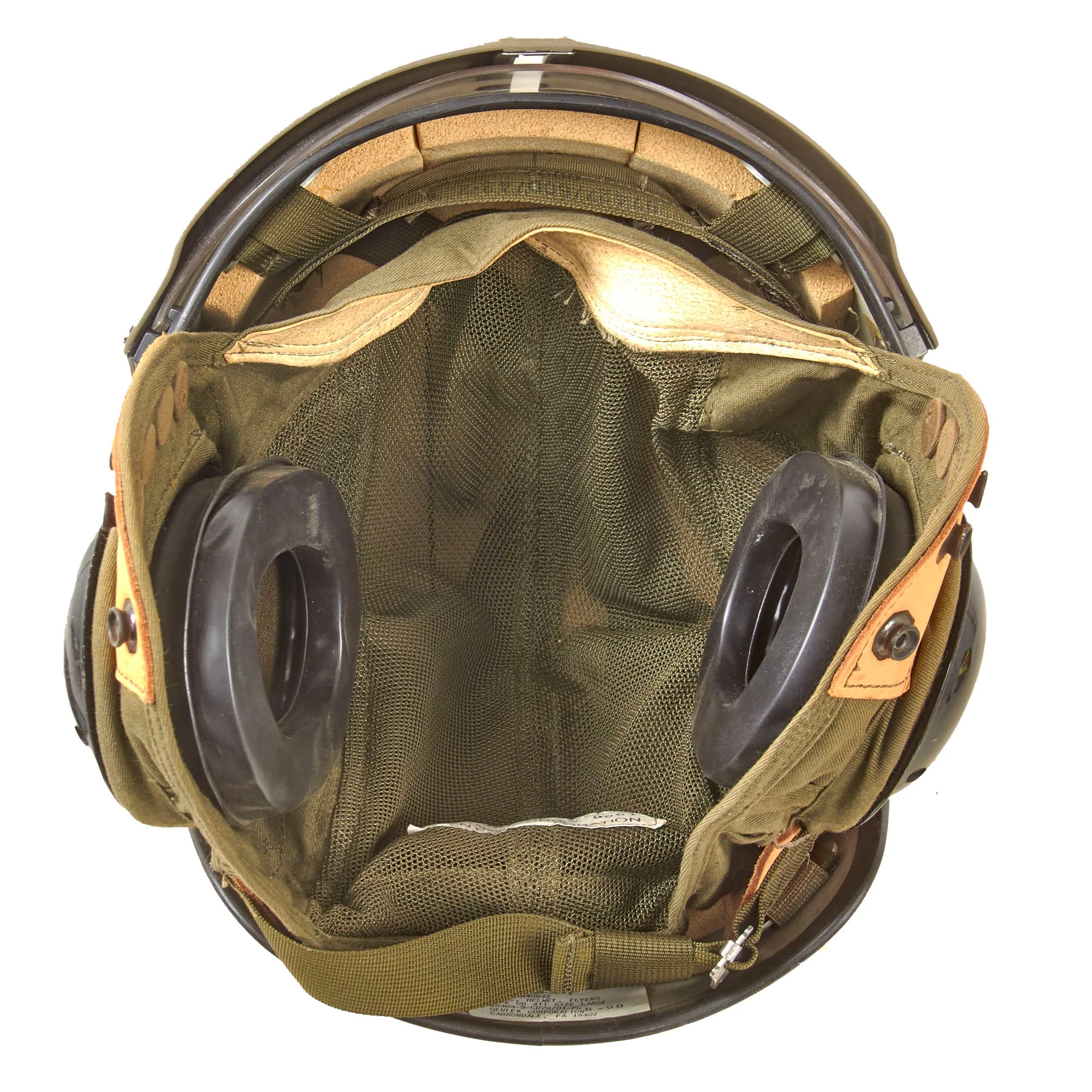 Original Canadian Air Force Gentex Model 411 Flying Helmet - Unissued - Dated August 1990 - Image 7