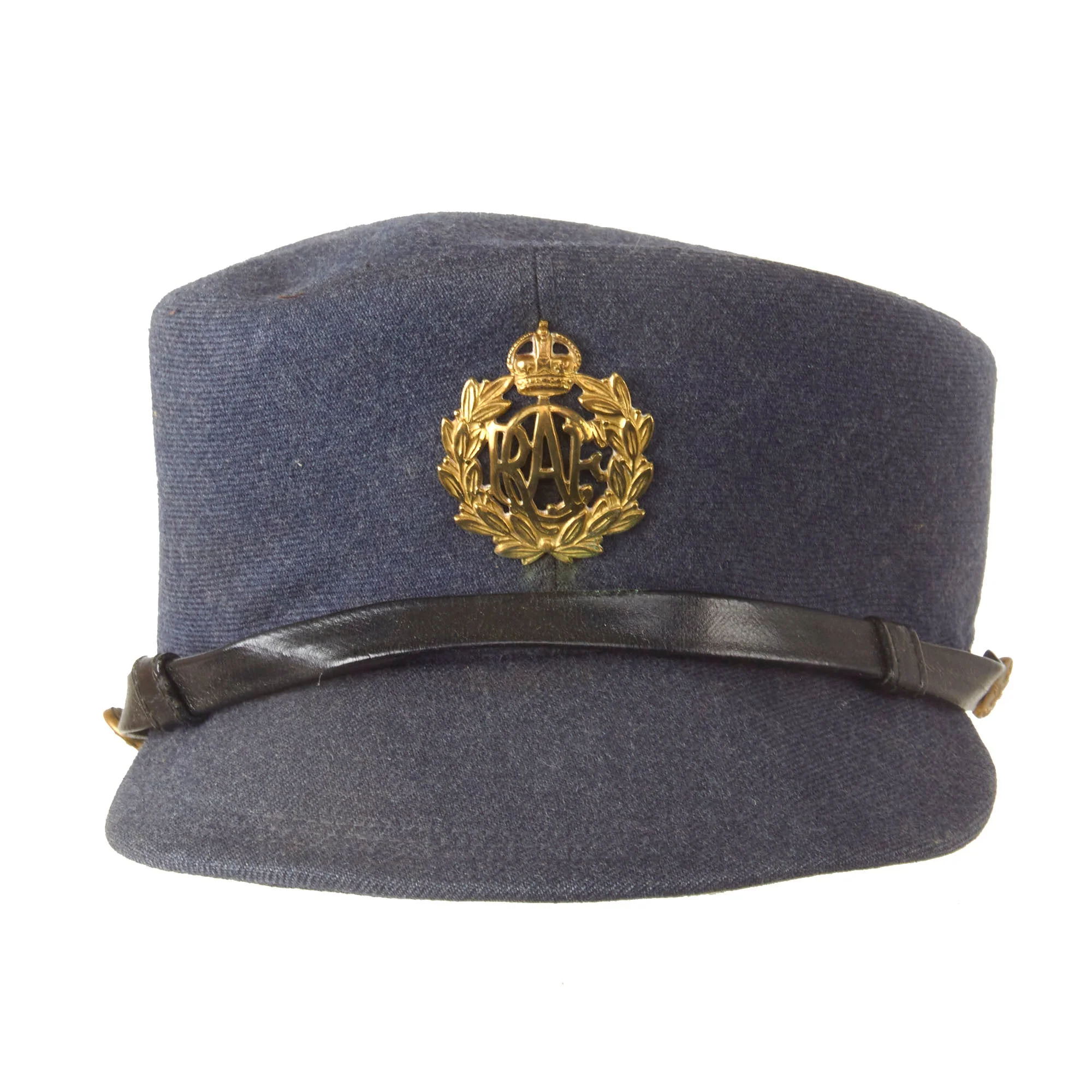 Original Canadian WWII RCAF Royal Canadian Air Force Women's Auxiliary's Service Cap by Principal Hat & Cap of Montreal - Dated 1943 - Image 4