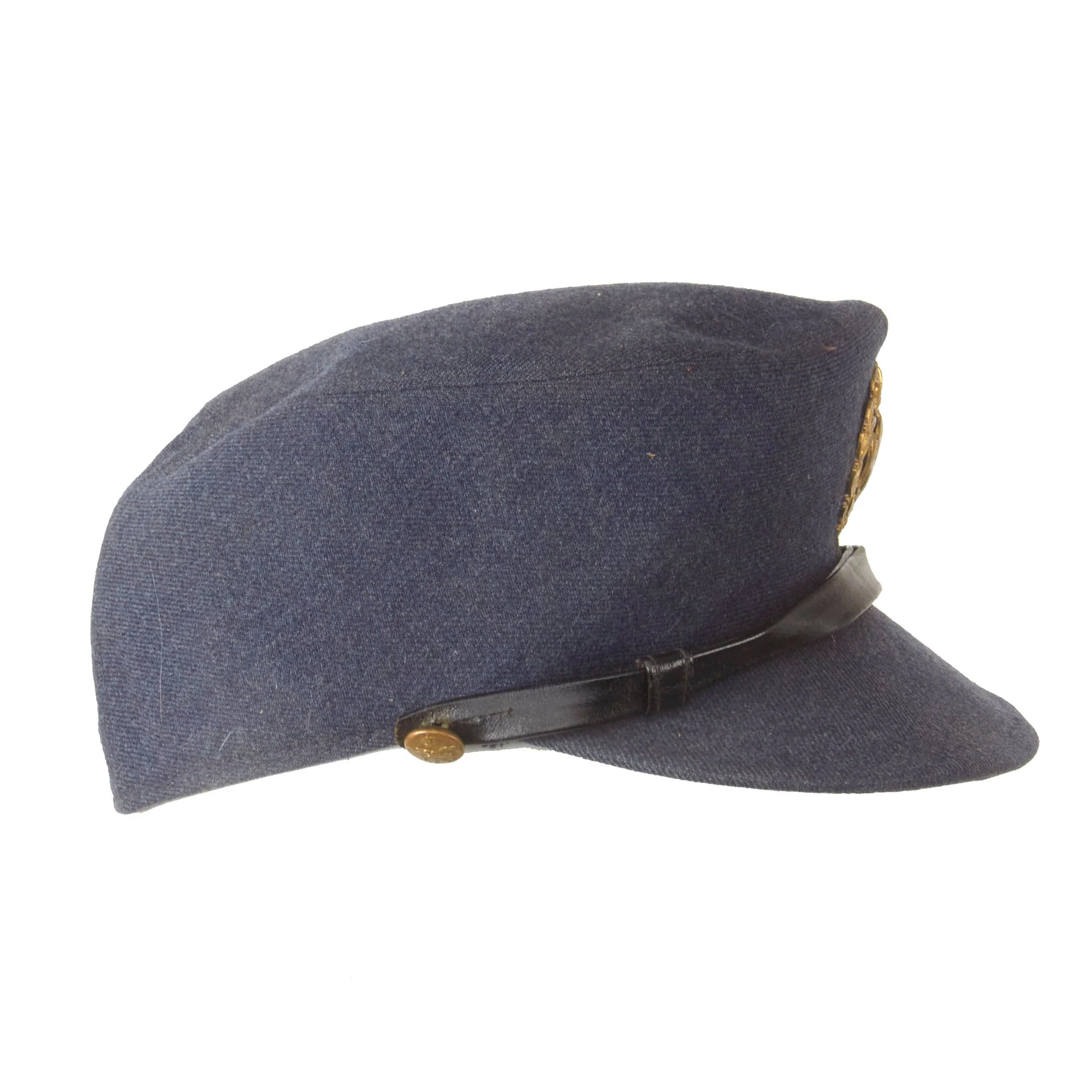 Original Canadian WWII RCAF Royal Canadian Air Force Women's Auxiliary's Service Cap by Principal Hat & Cap of Montreal - Dated 1943 - Image 6