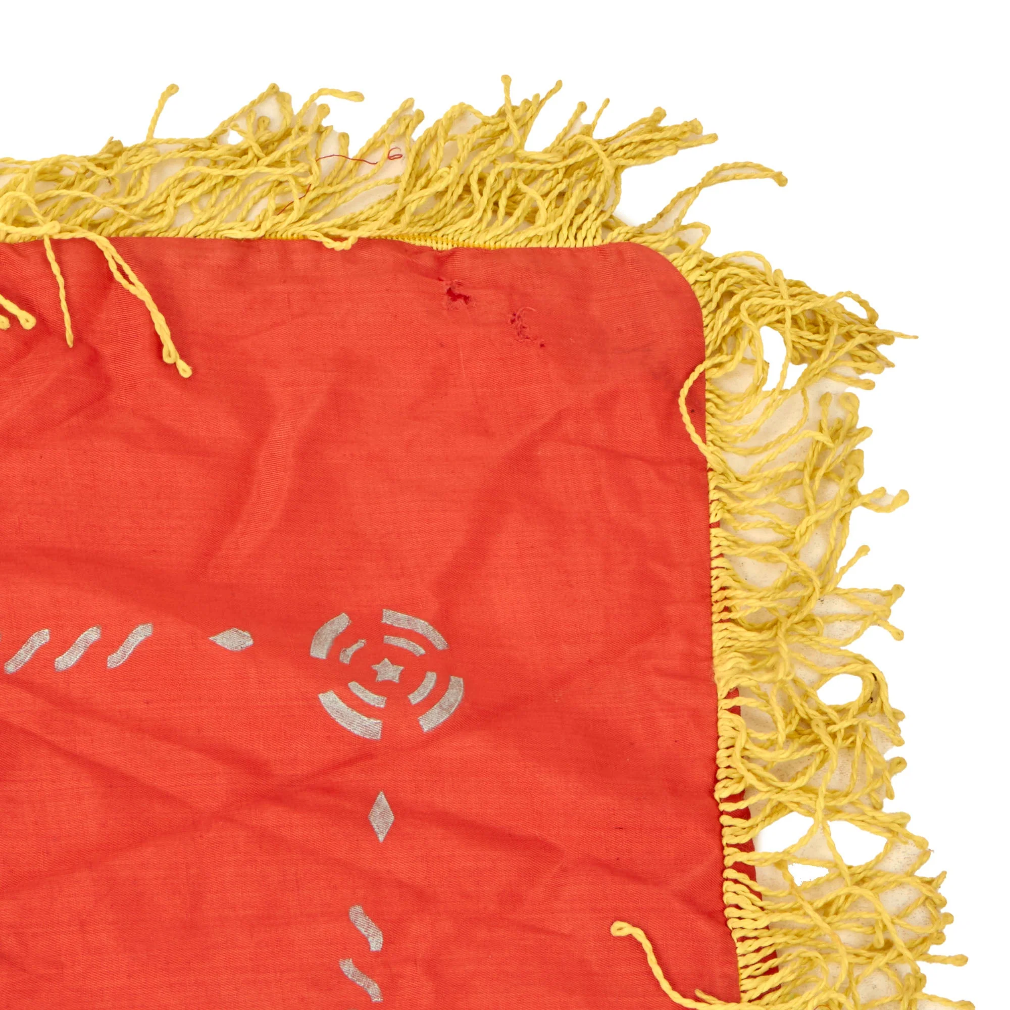 Original Cold War Era Soviet Union “Work, Live, Study Communistically” Socialist Competition Award Banner Flag - 43 x 60” - Image 7
