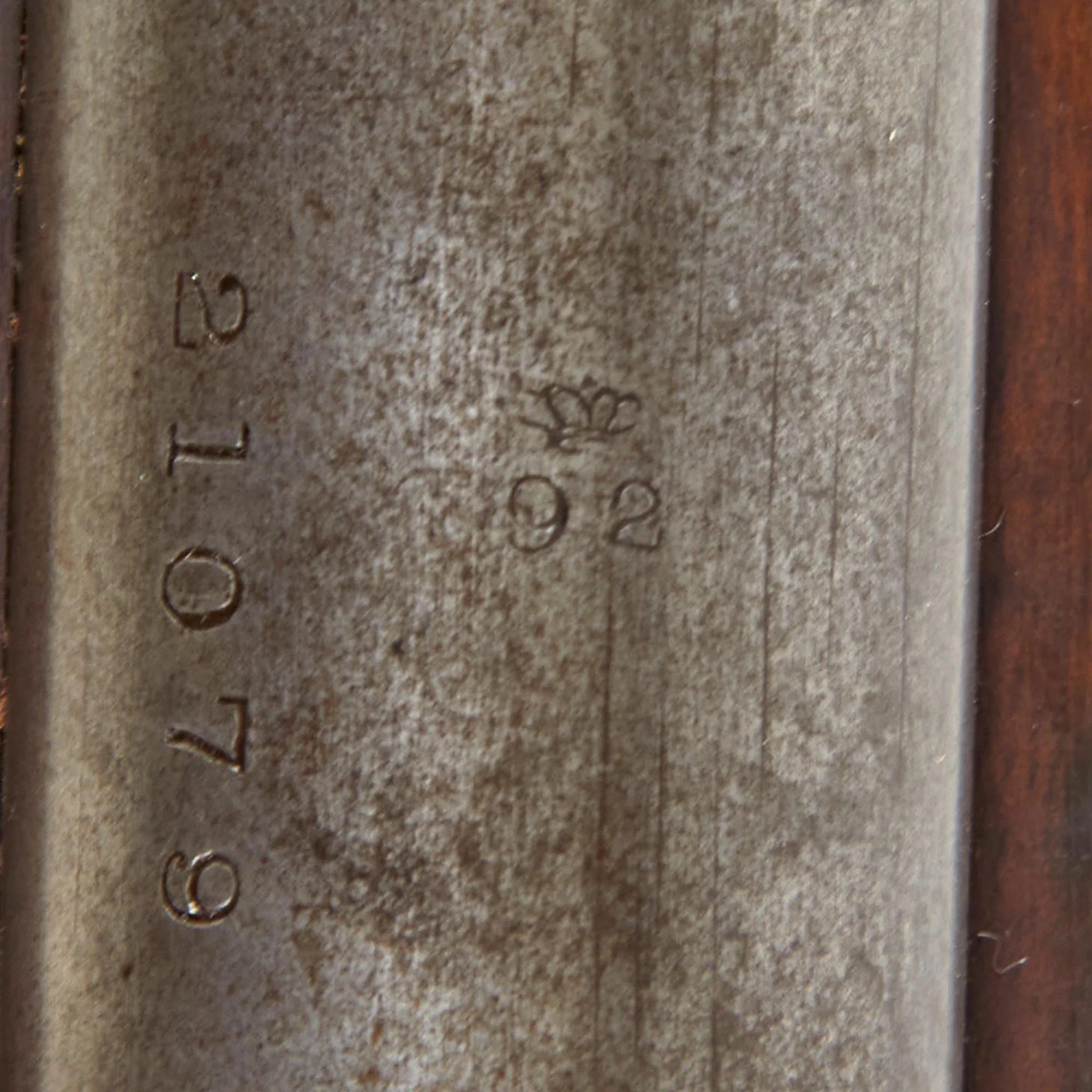 Original Danish Krag–Jørgensen Gevær M/89 Infantry Rifle Dated 1892 with Duffle Cut Stock - Serial 21079 - Image 8