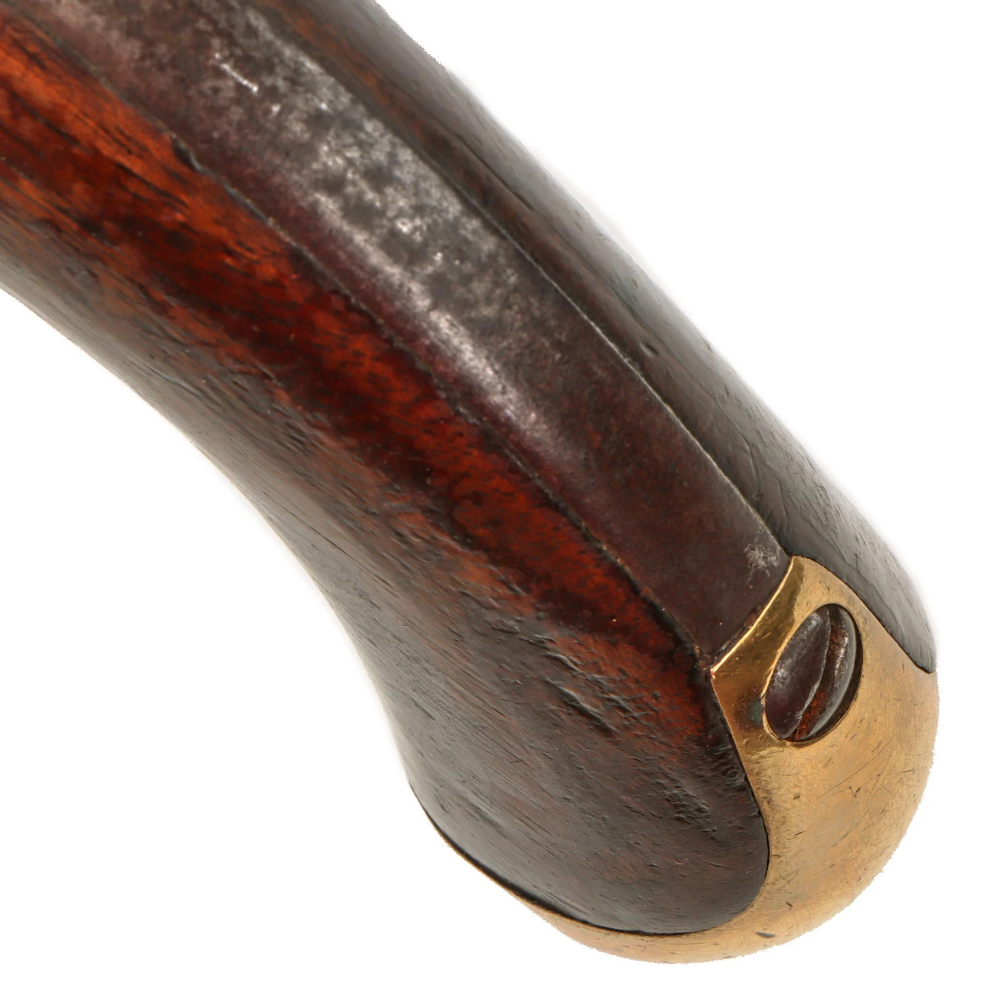Original French Modèle 1777 Brass Frame Flintlock Cavalry Pistol by St.-Étienne Arsenal with Intact Belt Hook - Circa 1785 - Image 16