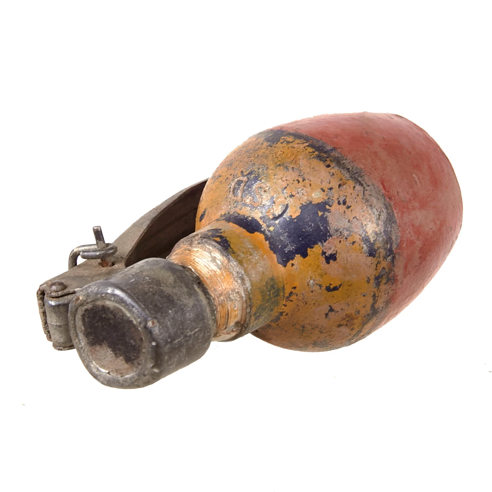 Original French WWII Inert Grenade à Main DF 37 Offensive Grenade With Mle.35 Fuze - Image 2