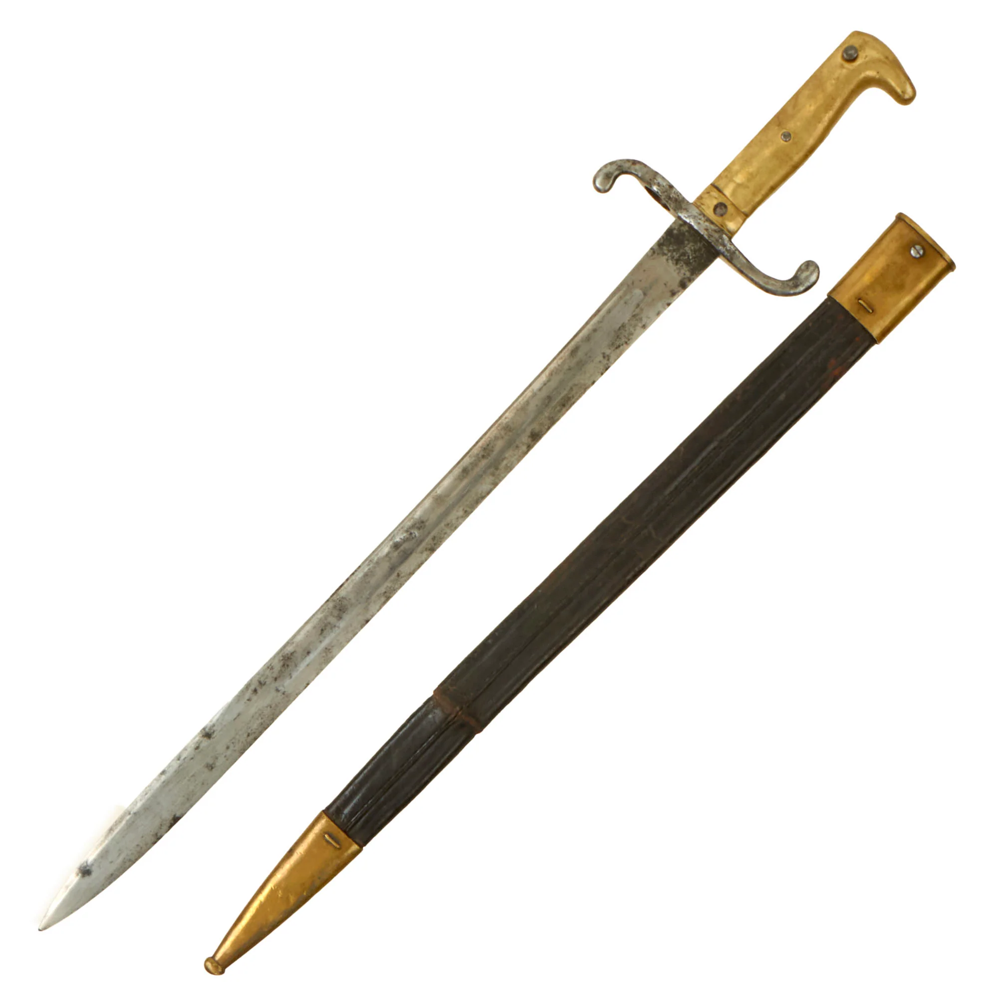 Original German Mauser Model 1871 Rifle Bayonet with Scabbard - Image 2