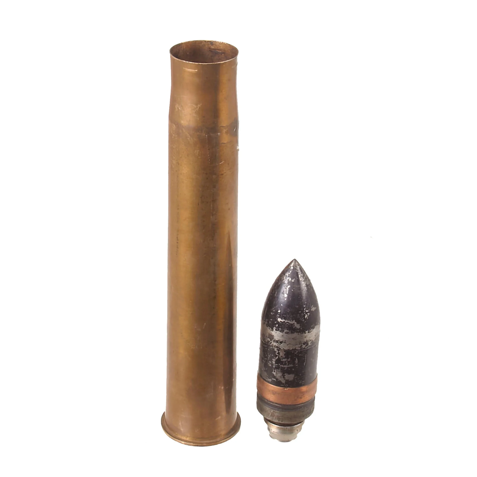 Original German Pre WWII Inert PAK 36 Armor Piercing 3.7cm Shell Dated 1936 - 37mm Anti-Tank - Image 2