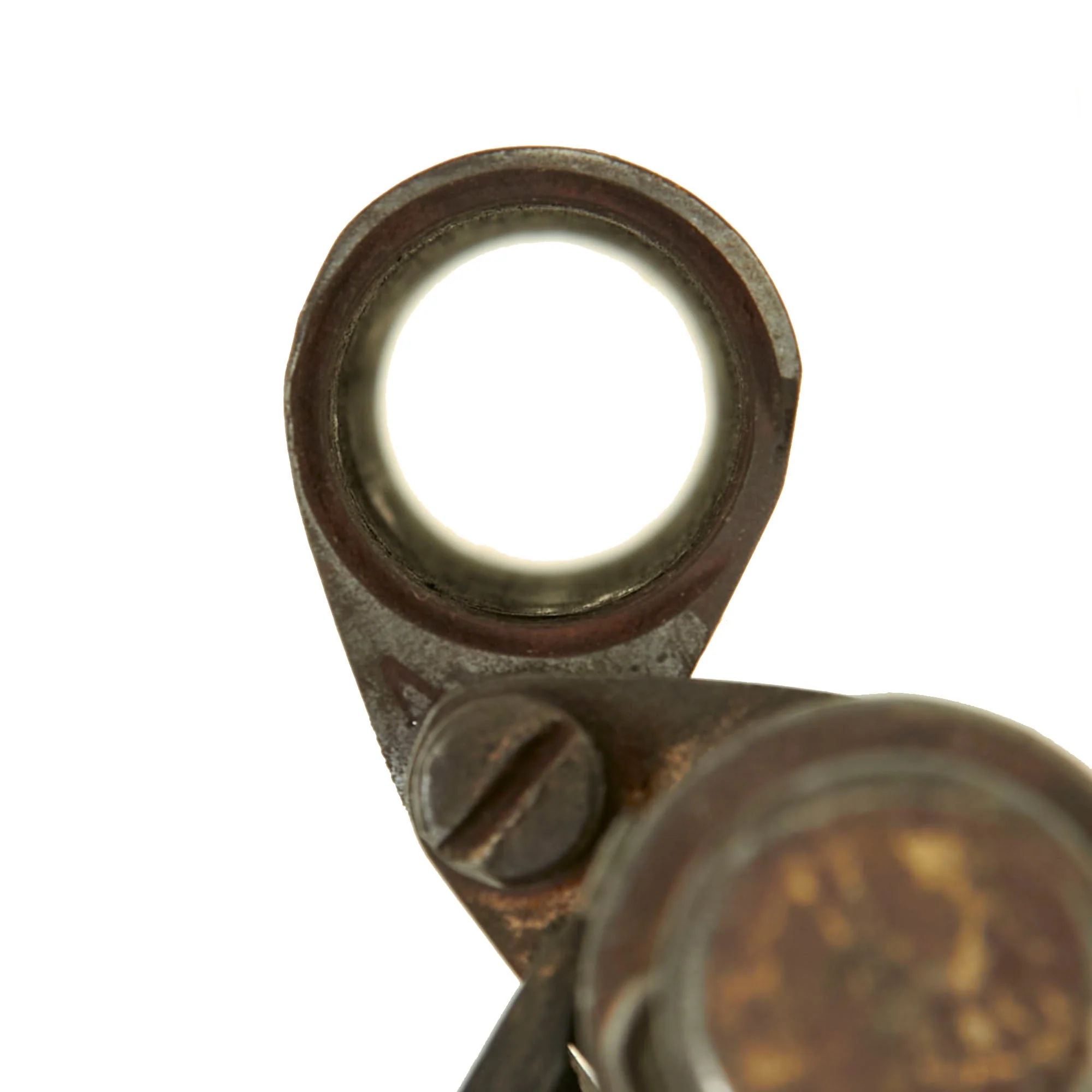 Original German WWI Belgian Occupation Lille Depot Manufactured Ersatz Flare Pistol with Barrel Problem - Serial 6125 - Image 15