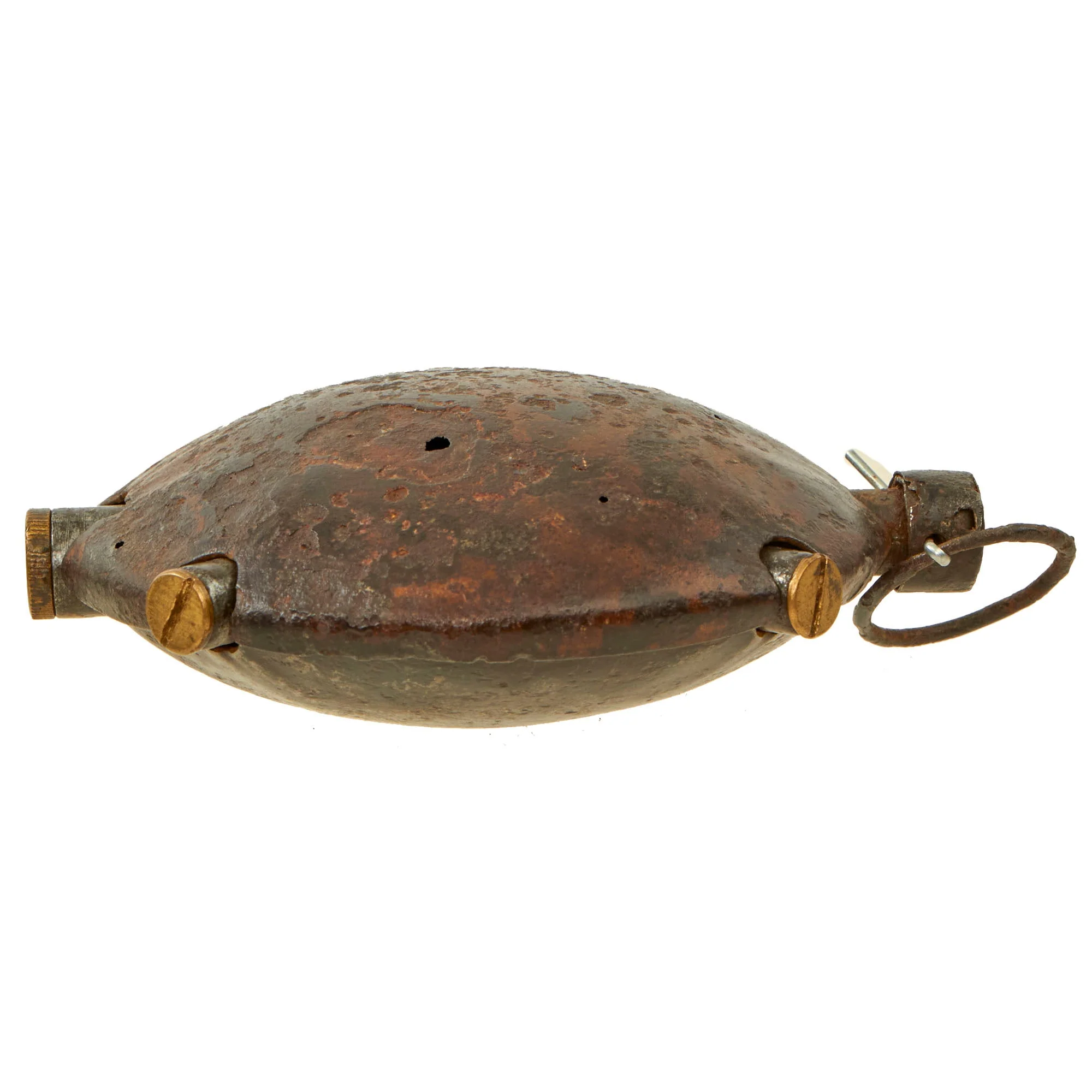 Original German WWI Model 1915 Inert "Turtle" Offensive Discus Hand Grenade - Discushandgranate - Image 3