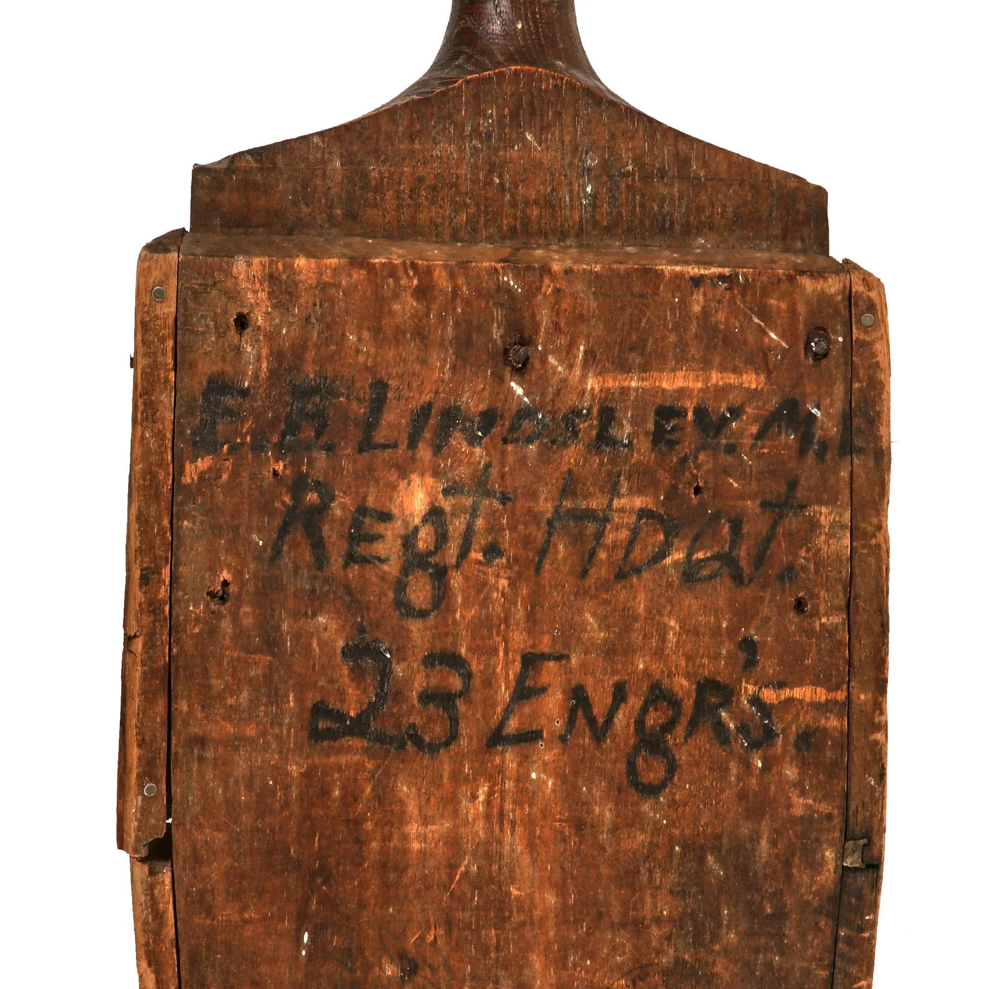 Original German WWI U.S. Captured Trench Periscope with Send-Home Address - 23rd Engineer Regiment - Master Engineer Edwin B. Lindsley - Image 5