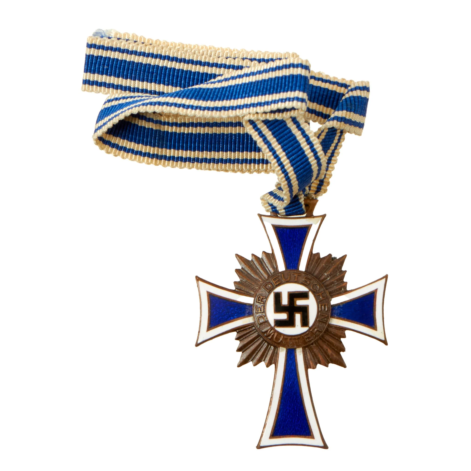 Original German WWI - WWII Medal & Insignia Grouping with 1914 EKII, Bronze Mother's Cross, and More - 10 Items - Image 8