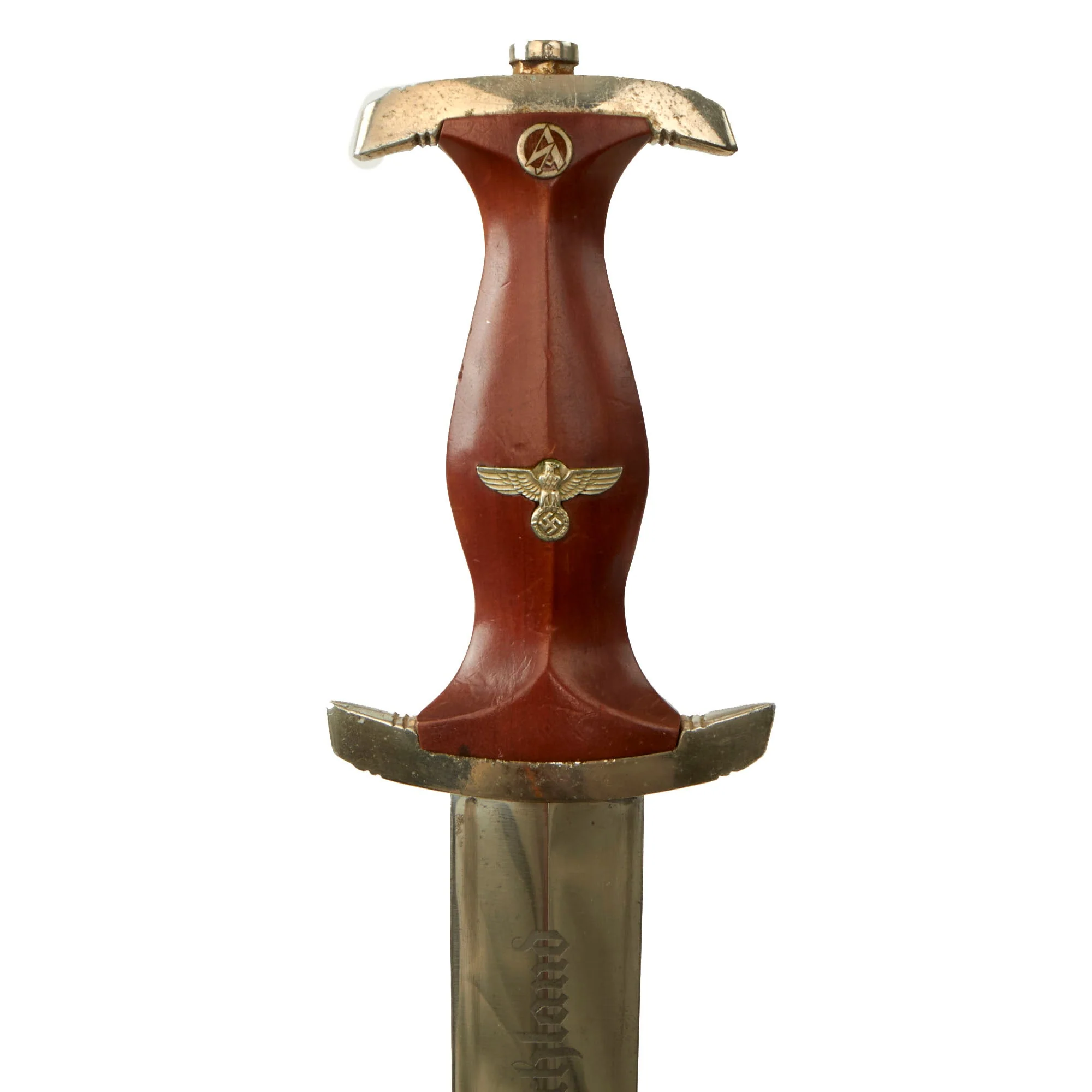 Original German WWII 1938 Dated NSKK Dagger by Anton Wingen, Jr. with Scabbard and Belt Hanger - RZM M7/51 - Image 7