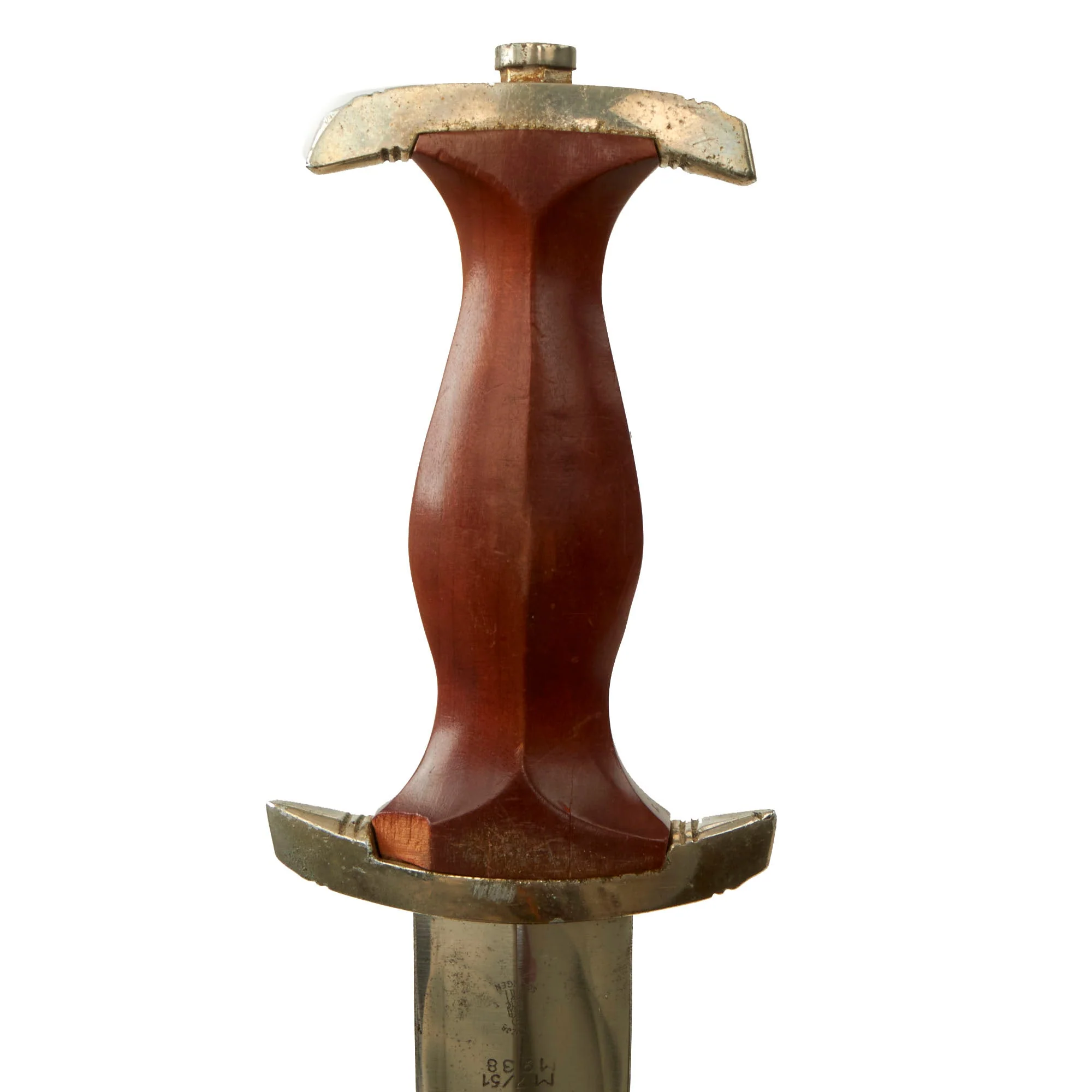 Original German WWII 1938 Dated NSKK Dagger by Anton Wingen, Jr. with Scabbard and Belt Hanger - RZM M7/51 - Image 9