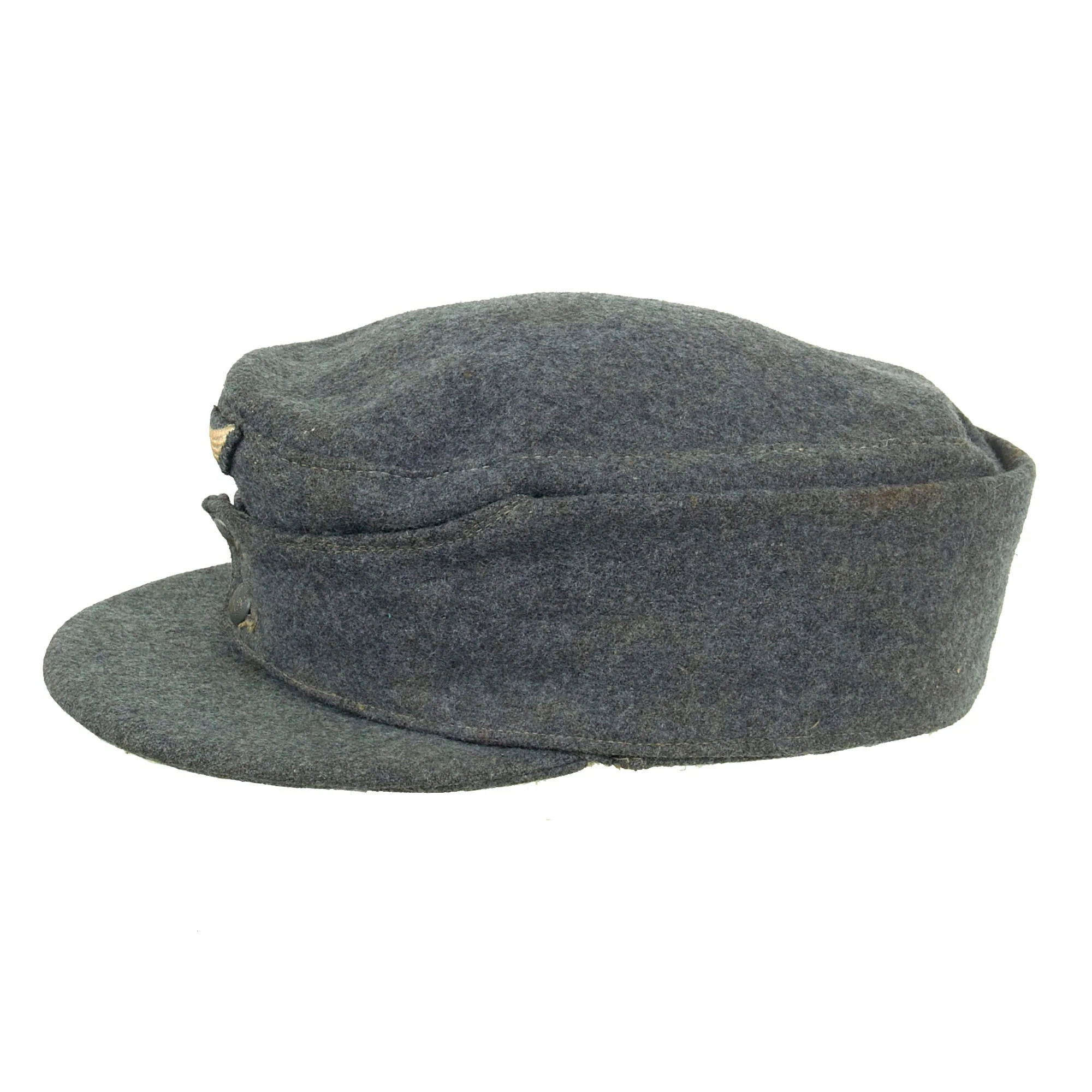 Original German WWII 1944 Dated Luftwaffe M43 Einheitsmütze Field Cap with RBNr. - Size 55 - Image 8