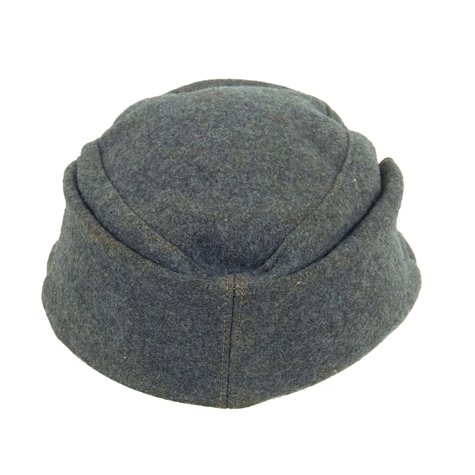 Original German WWII 1944 Dated Luftwaffe M43 Einheitsmütze Field Cap with RBNr. - Size 55 - Image 9