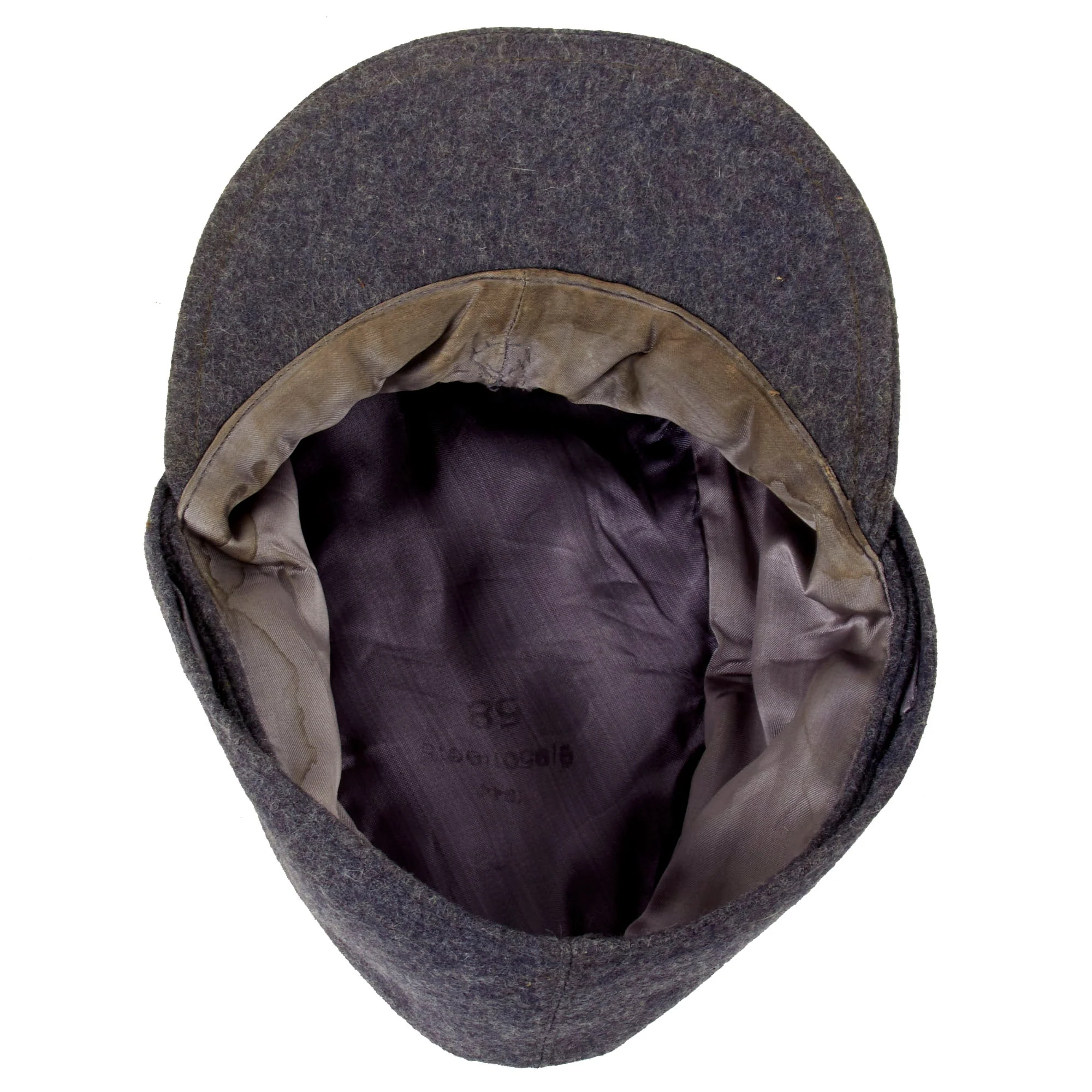 Original German WWII 1944 Dated Luftwaffe M43 Einheitsmütze Field Cap with RBNr. - Size 58 - Image 7