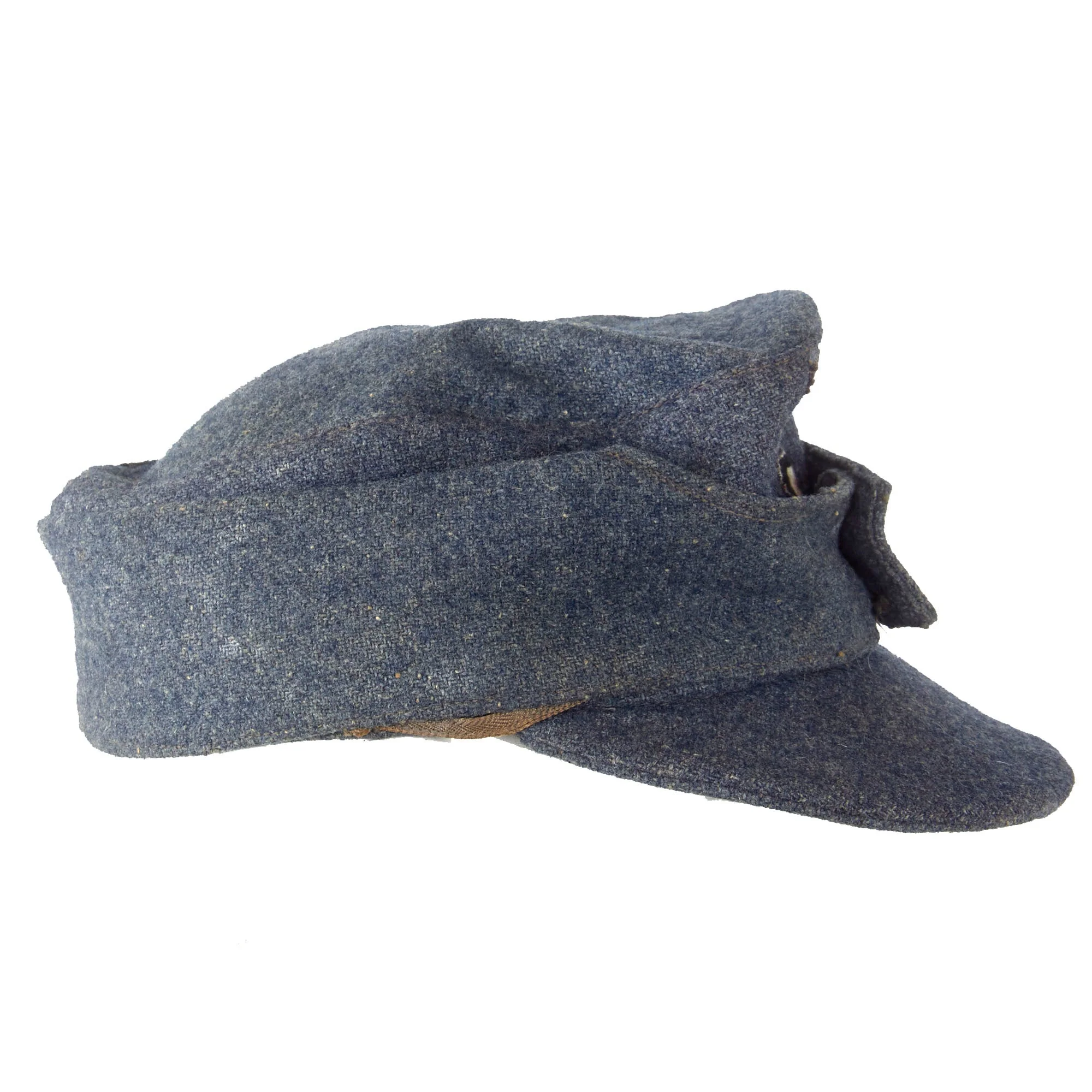 Original German WWII 1944 Dated Luftwaffe M43 Einheitsmütze Field Cap with RBNr. - Size 57 - Image 9