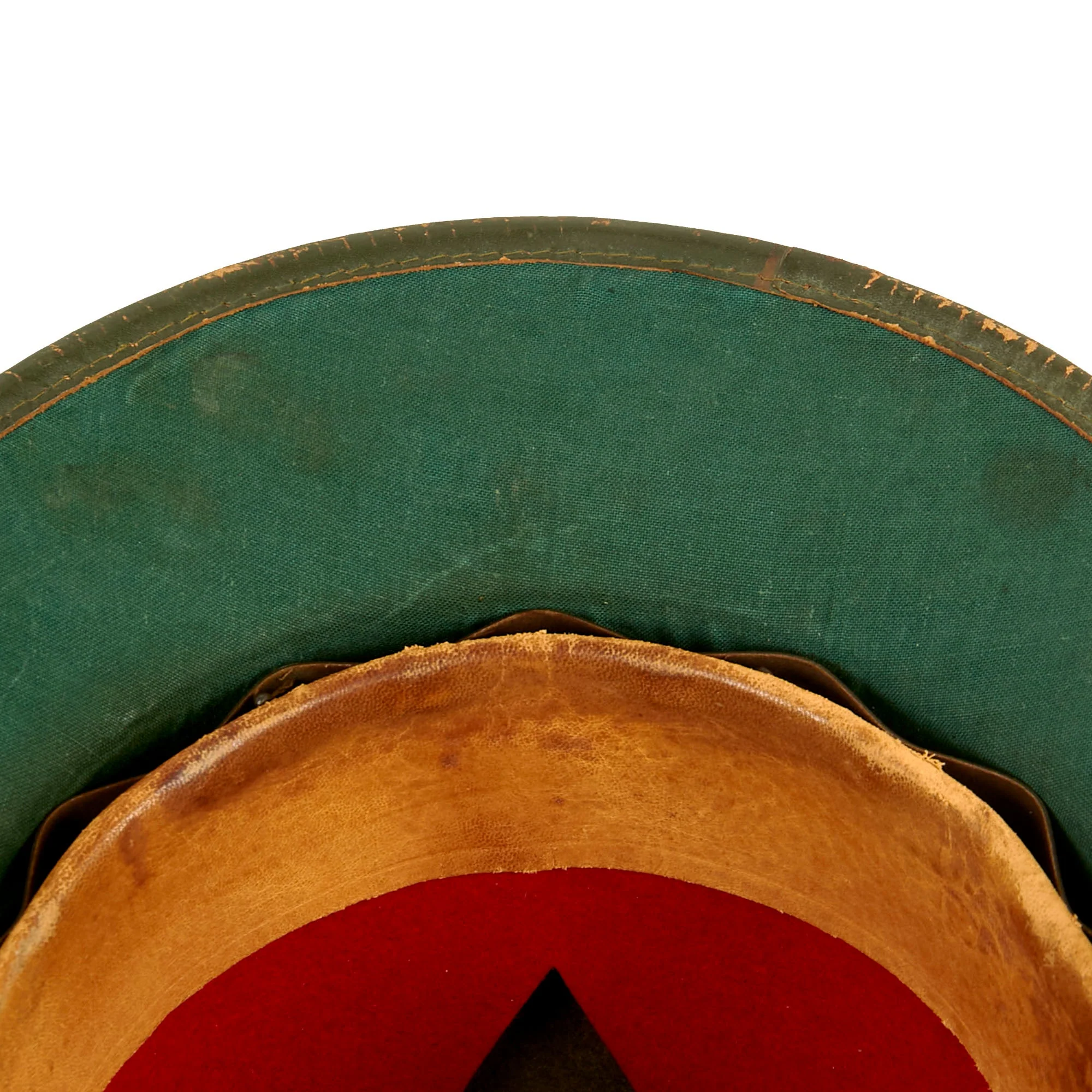 Original German WWII 2nd Model 1942 dated Afrikakorps DAK Sun Helmet with Badges - size 57 - Image 13