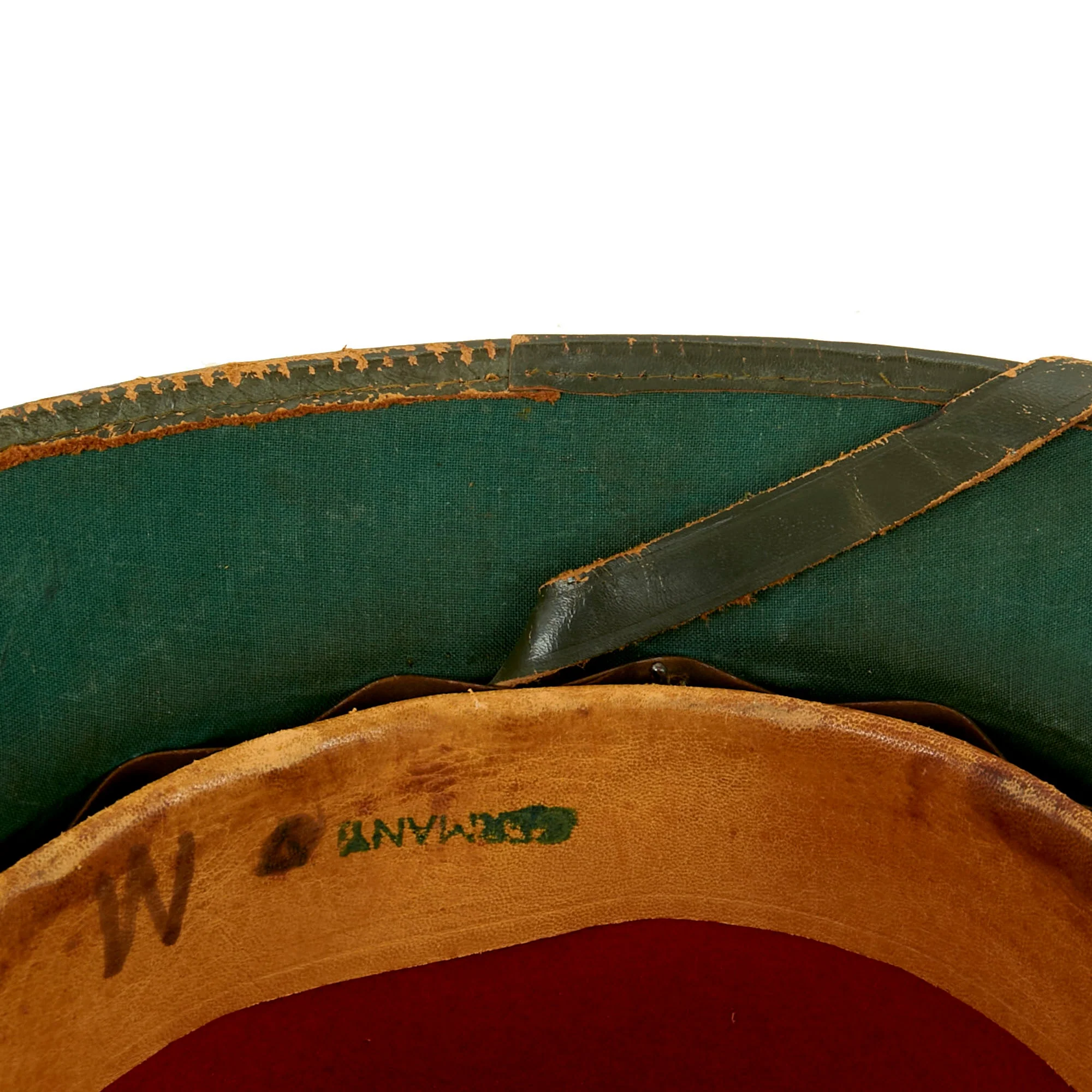 Original German WWII 2nd Model 1942 dated Afrikakorps DAK Sun Helmet with Badges - size 57 - Image 14