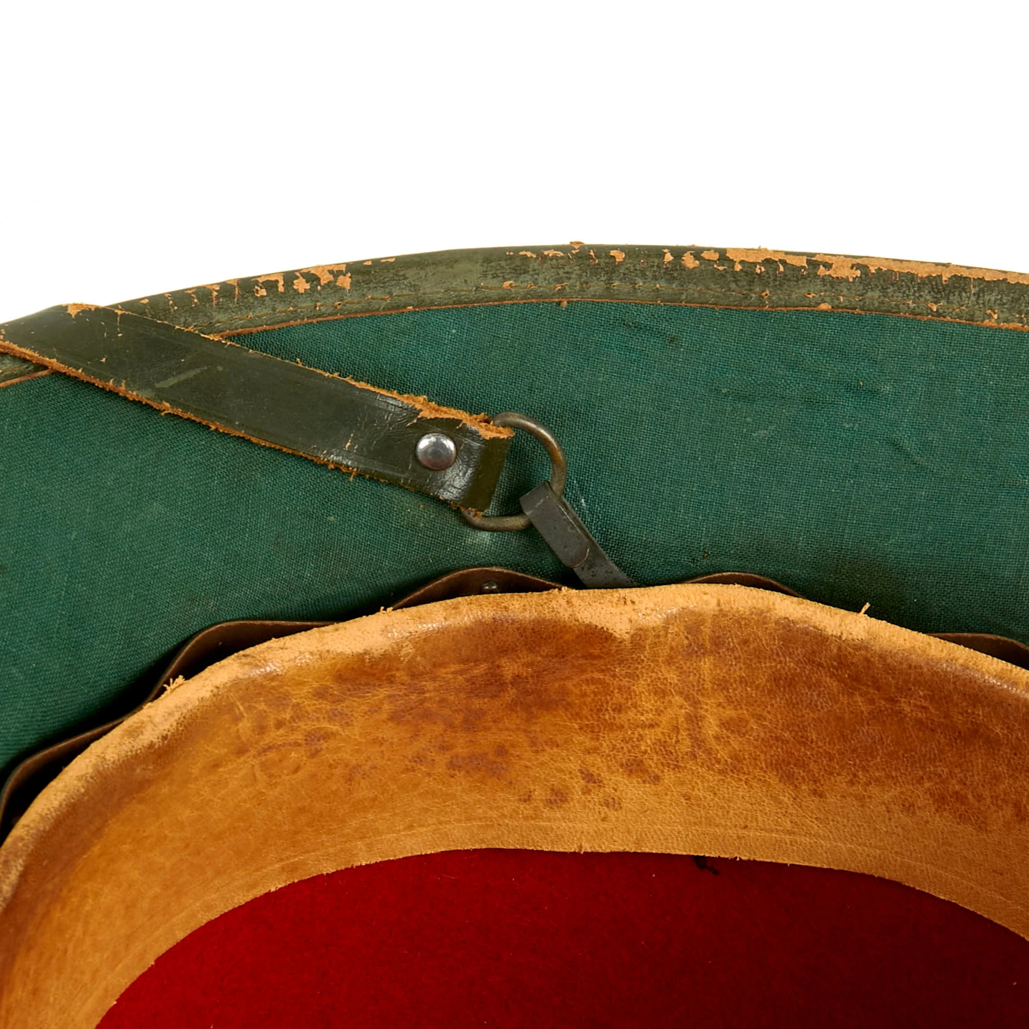 Original German WWII 2nd Model 1942 dated Afrikakorps DAK Sun Helmet with Badges - size 57 - Image 16