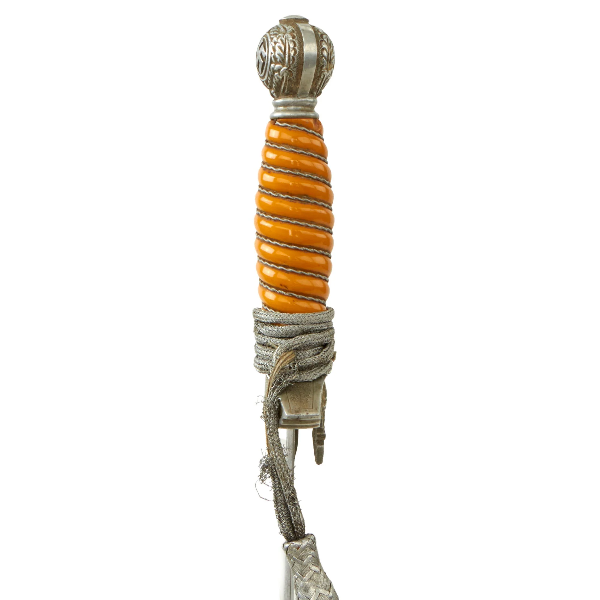 Original German WWII 2nd Model Luftwaffe Dagger by E. & F. Hörster with Scabbard & Portepee - Image 7