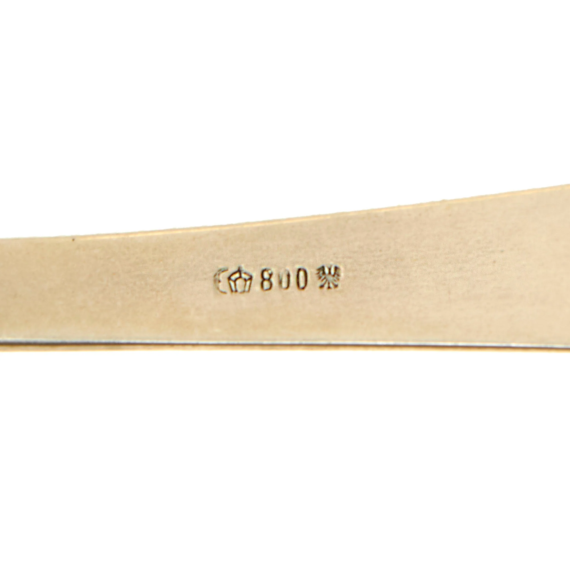 Original German WWII AH Formal Pattern .800 Silver Luncheon Fork by Bruckmann - Image 3