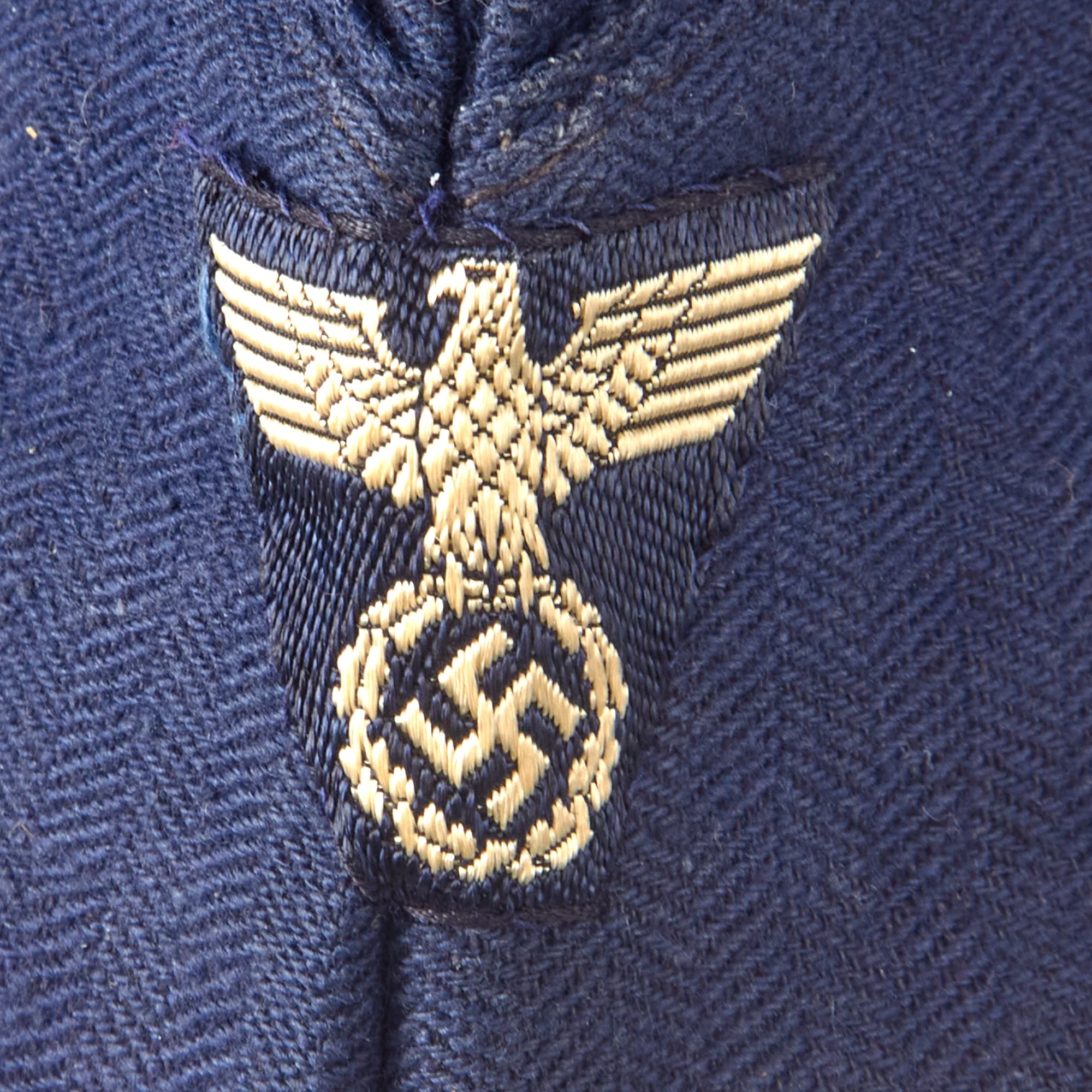 Original German WWII DAF Labor Front Factory Brigade Summer HBT Overseas Cap - Image 2
