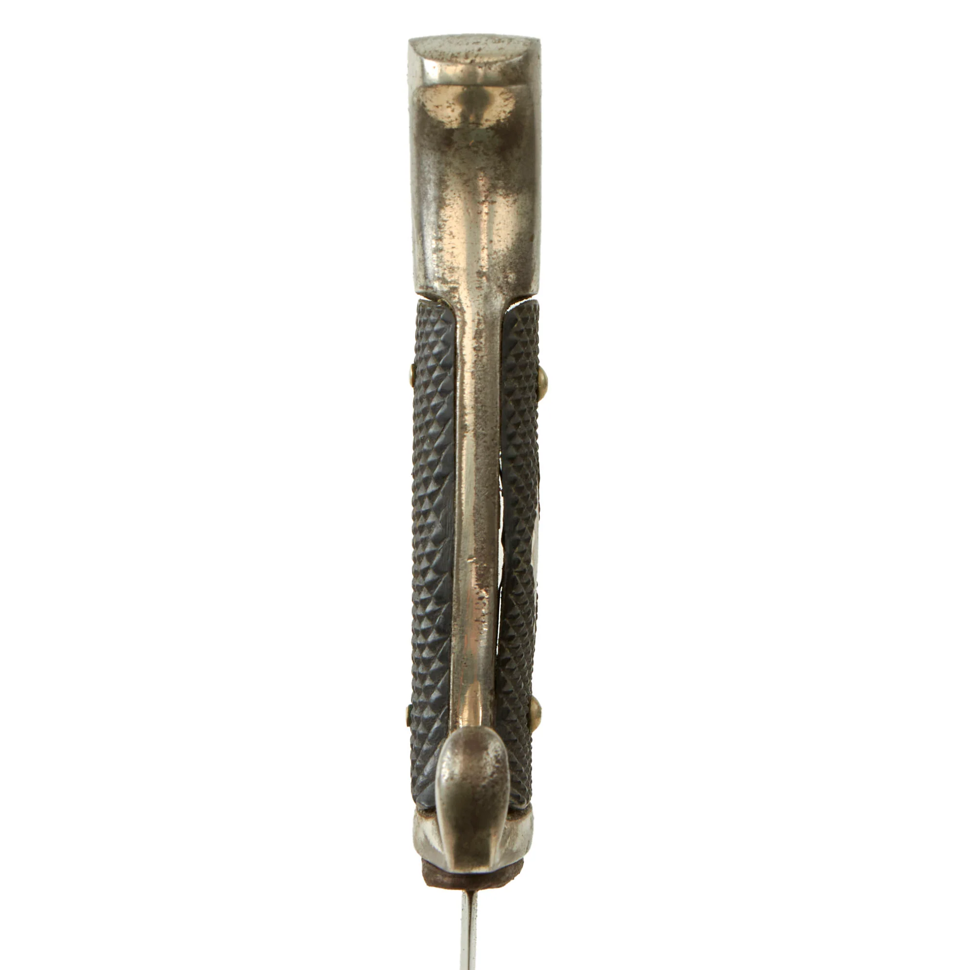 Original German WWII Early Motto-Marked HJ Knife by Rare Maker Anton Wingen Jr. with Scabbard - Image 8