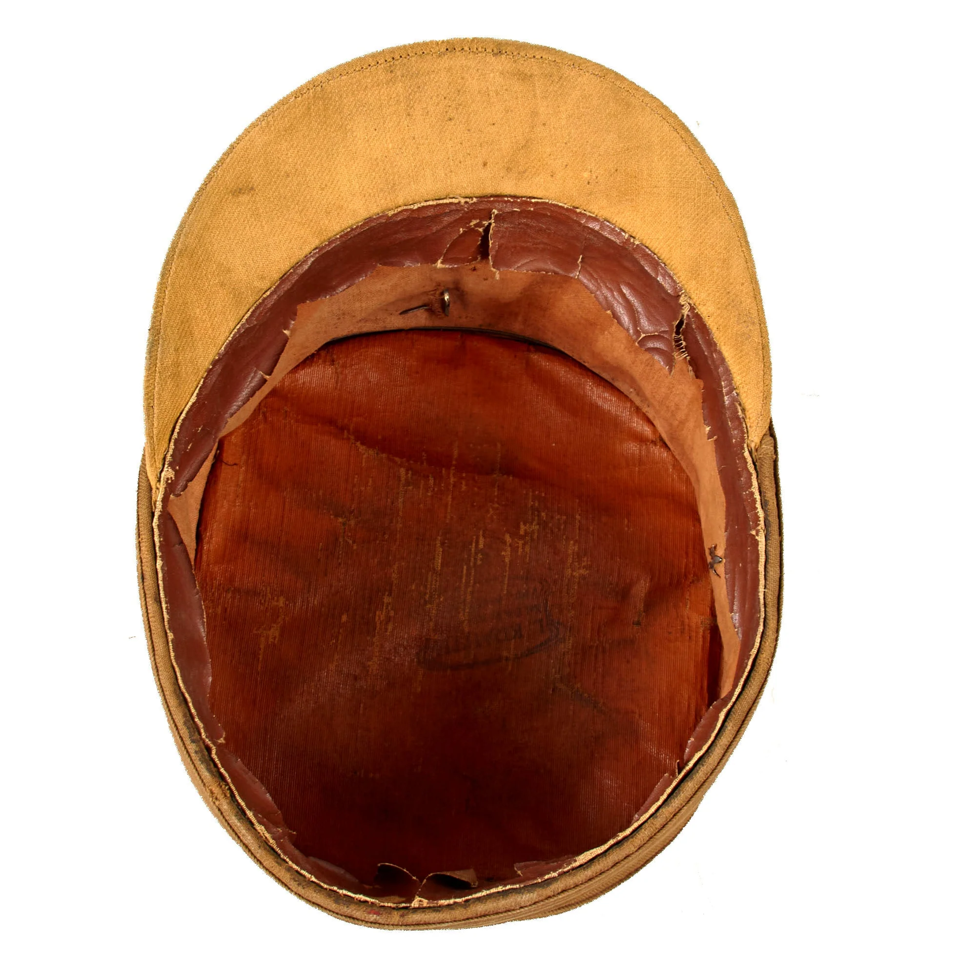 Original German WWII Early SA General Issue Stormtrooper Tan "Coffee Can" Kepi by L. Krauth - Image 10