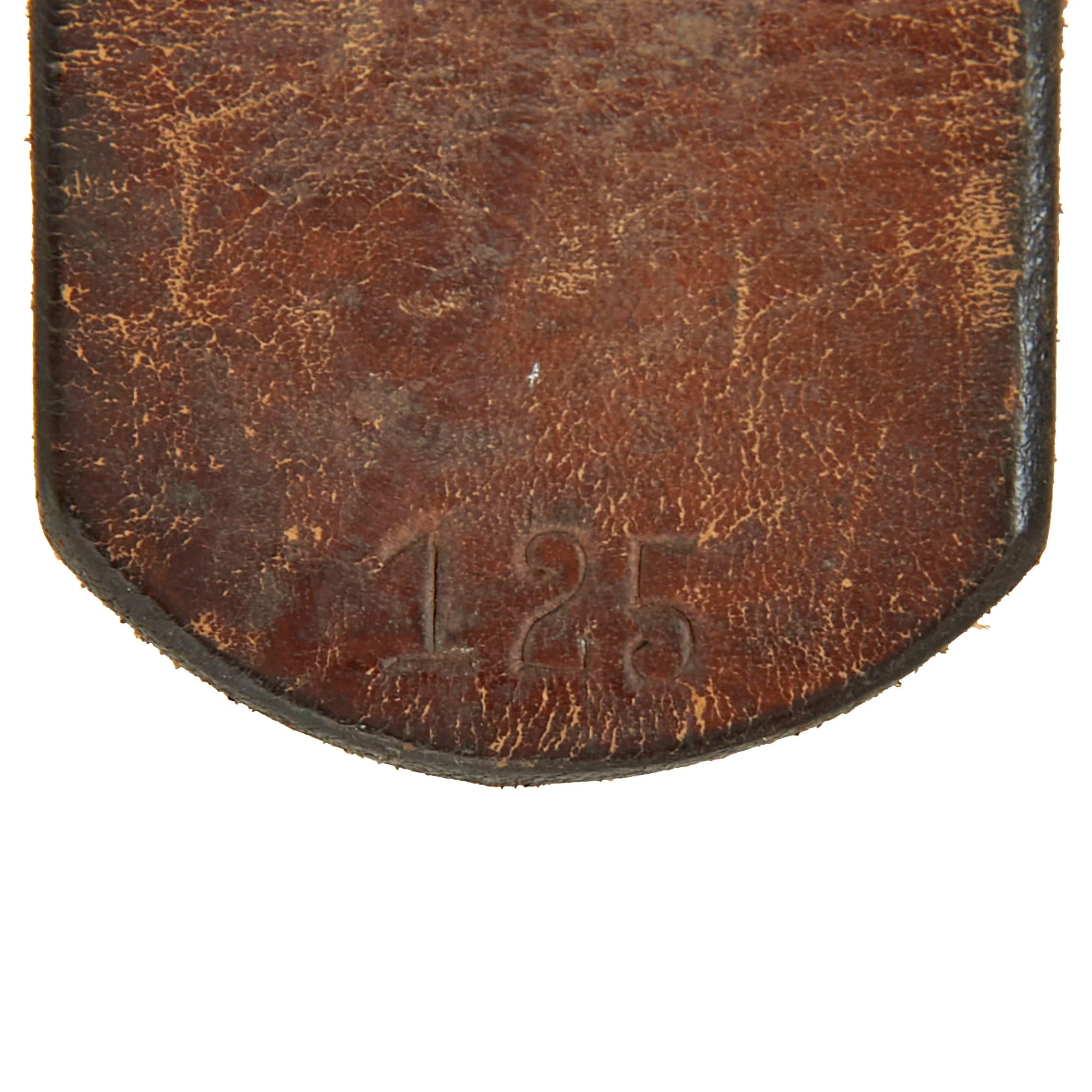 Original German WWII Heer Army EM/NCO Belt with Pebbled Aluminum Buckle by Overhoff & Cie and Two K98 Pouches - Image 7