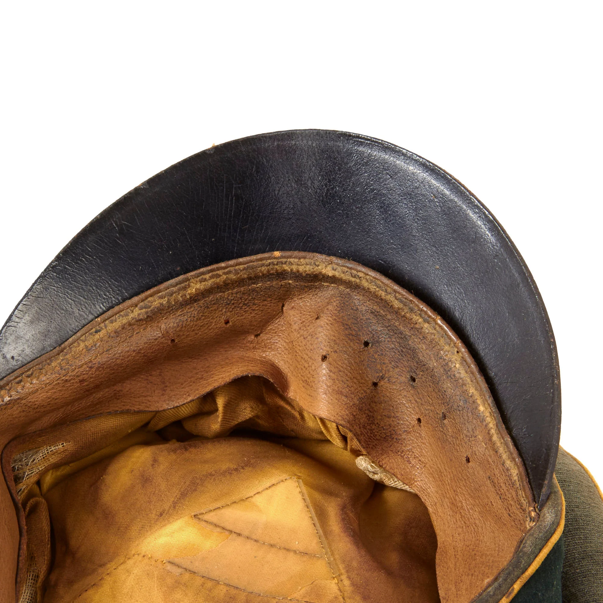 Original German WWII Heer Army Infantry Officer Schirmmütze Visor Crush Cap with BeVo Insignia by EREL Extra - Double Marked - Image 13