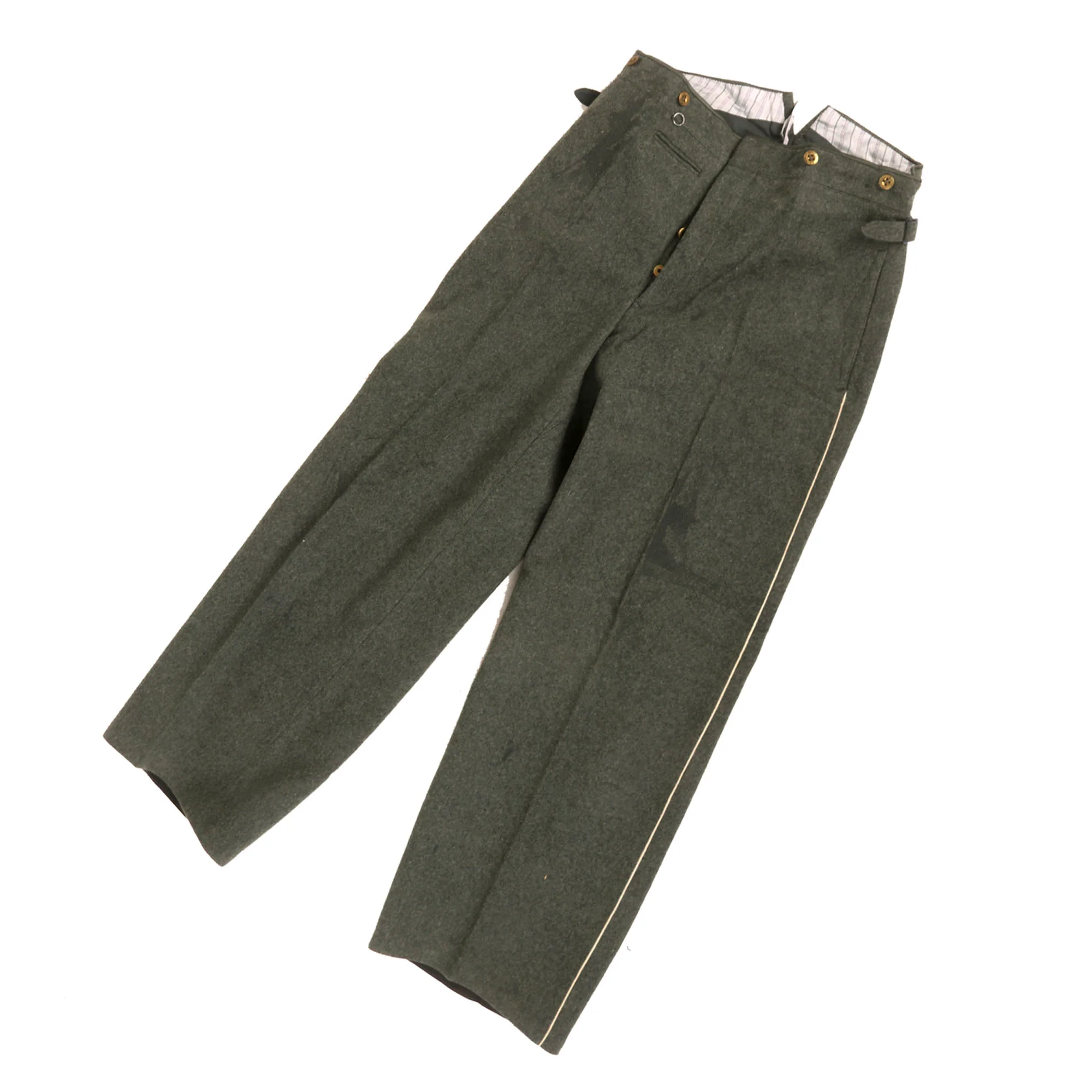 Original German WWII Heer Infantry Leutnant's M36 Field Uniform Tunic with Infantry Piped Trousers - Image 17