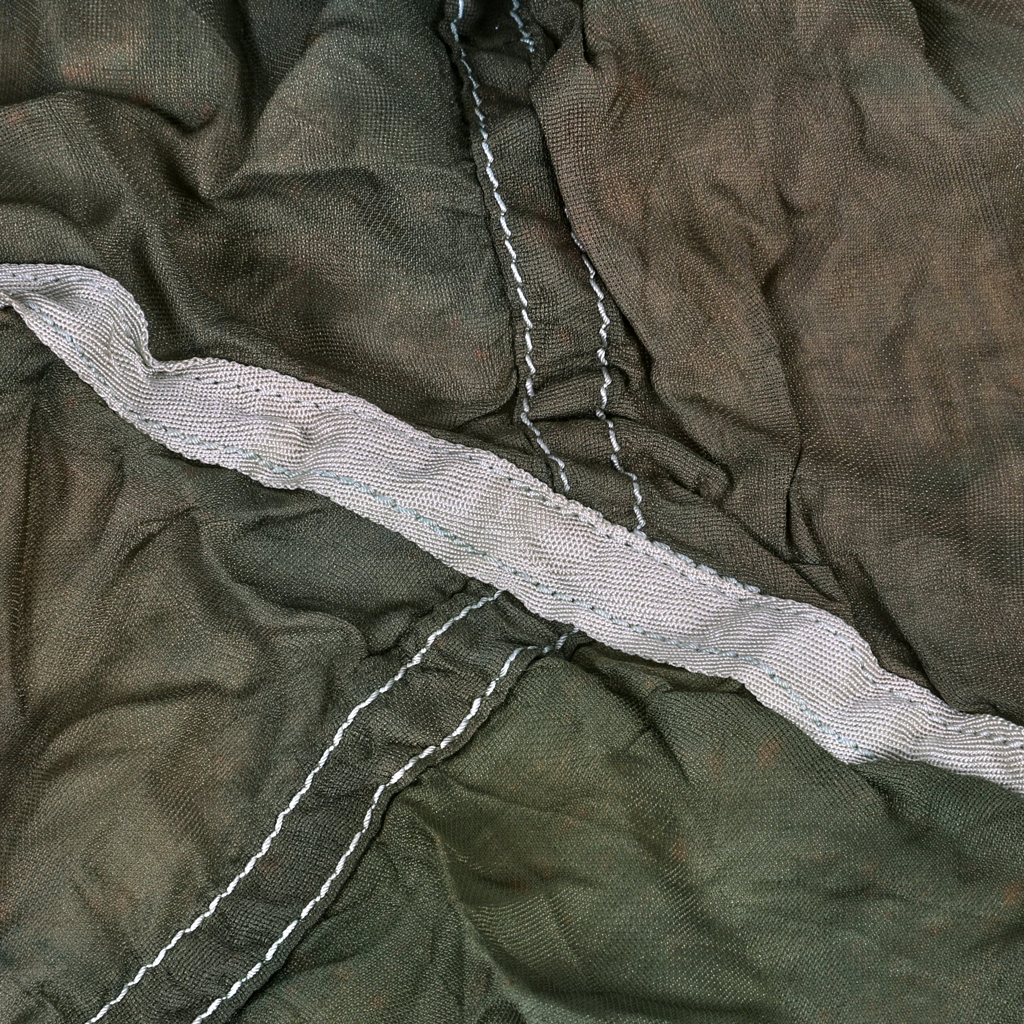 Original German WWII Luftwaffe Flare Parachute Camouflage Parachute Canopy - Image 5