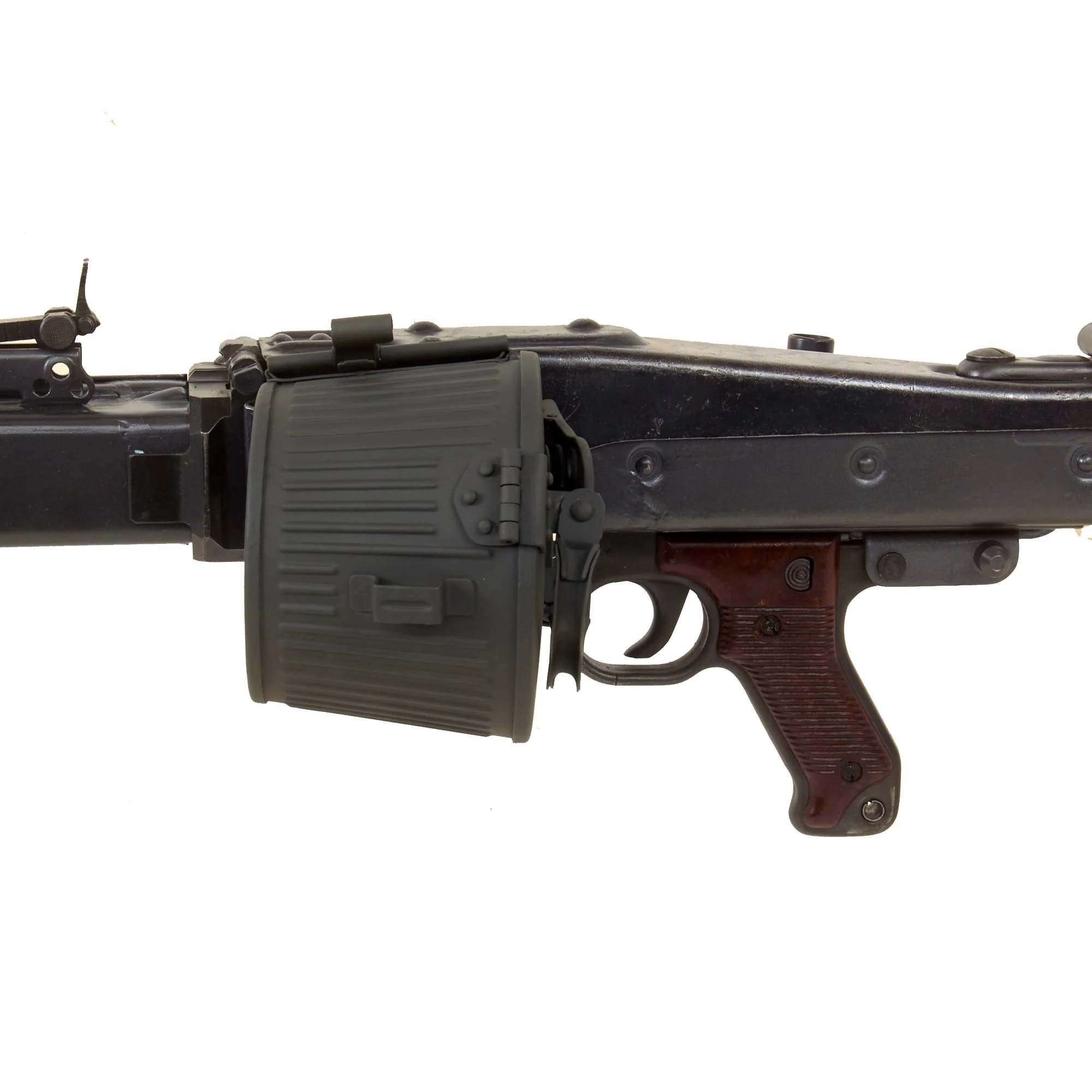 Original German WWII MG 42 Display Machine Gun by MAGET Serial 5312 i with Bipod, Belt Carrier, and Bolt - Made in 1944 - Image 13