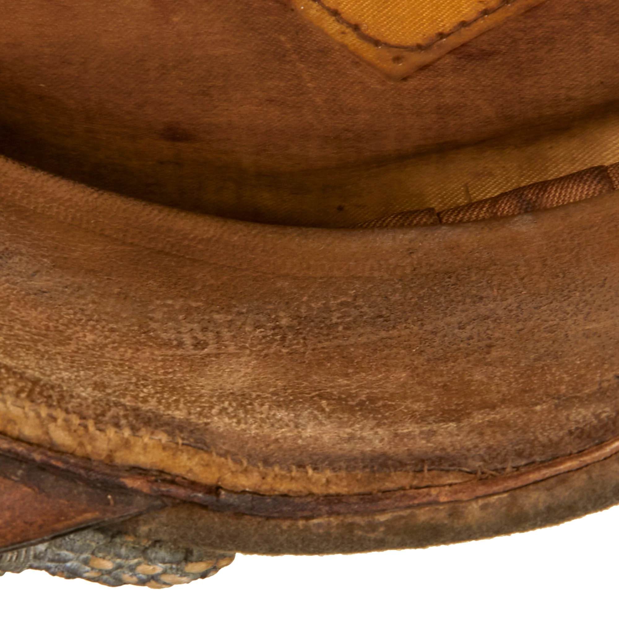 Original German WWII Military Administration Officer Schirmmütze Visor Crush Cap by EREL (Double Marked) - Image 7