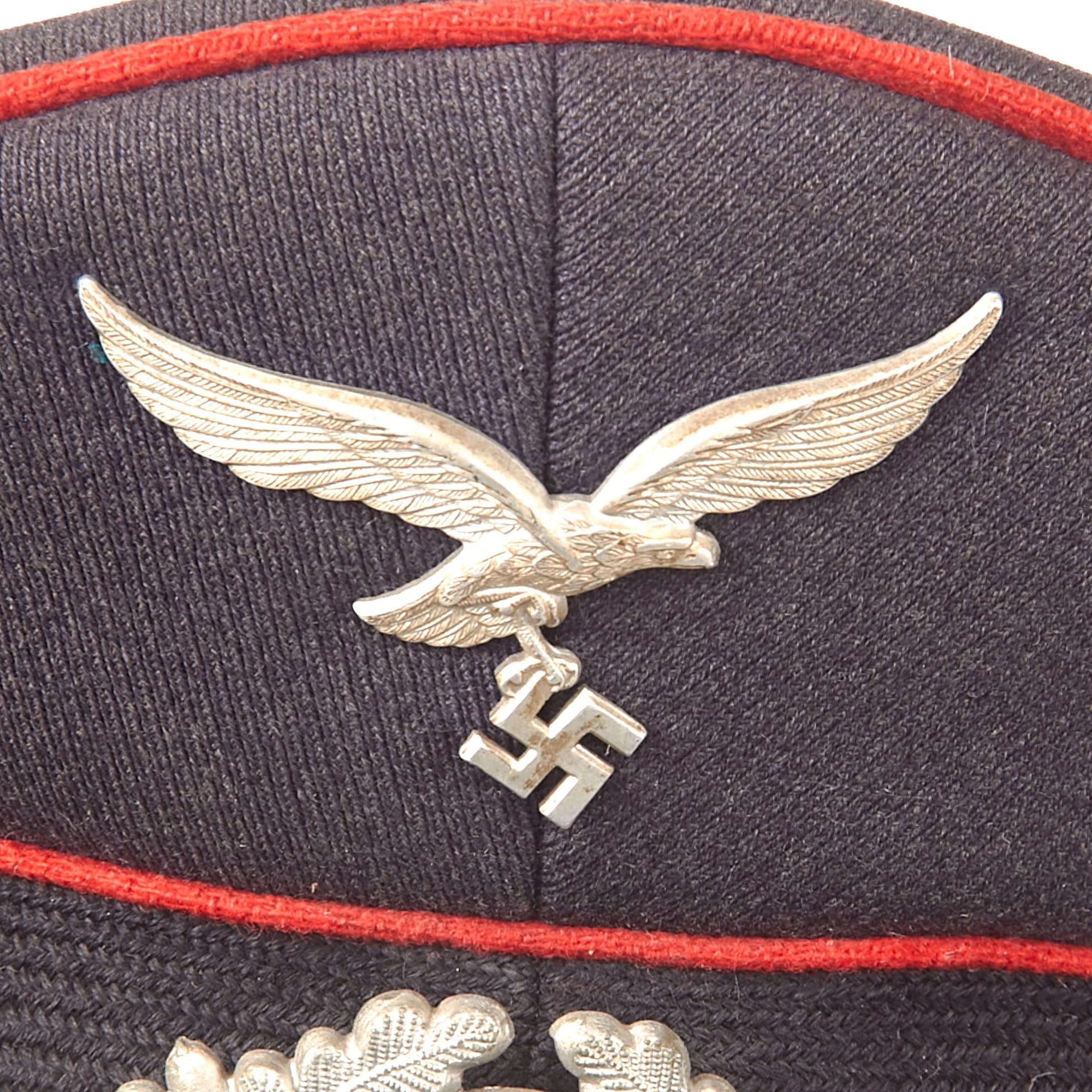 Original German WWII Named Luftwaffe Flakkorps Artillery EM/NCO Schirmmütze Visor Cap - Size 57 - Image 4