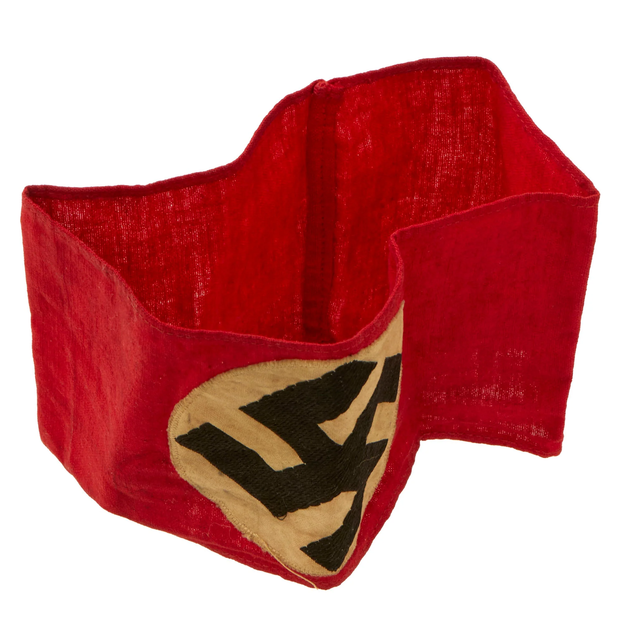 Original German WWII NSDAP & SA Multi-piece Cotton Armband with Embroidered Insignia - Image 2