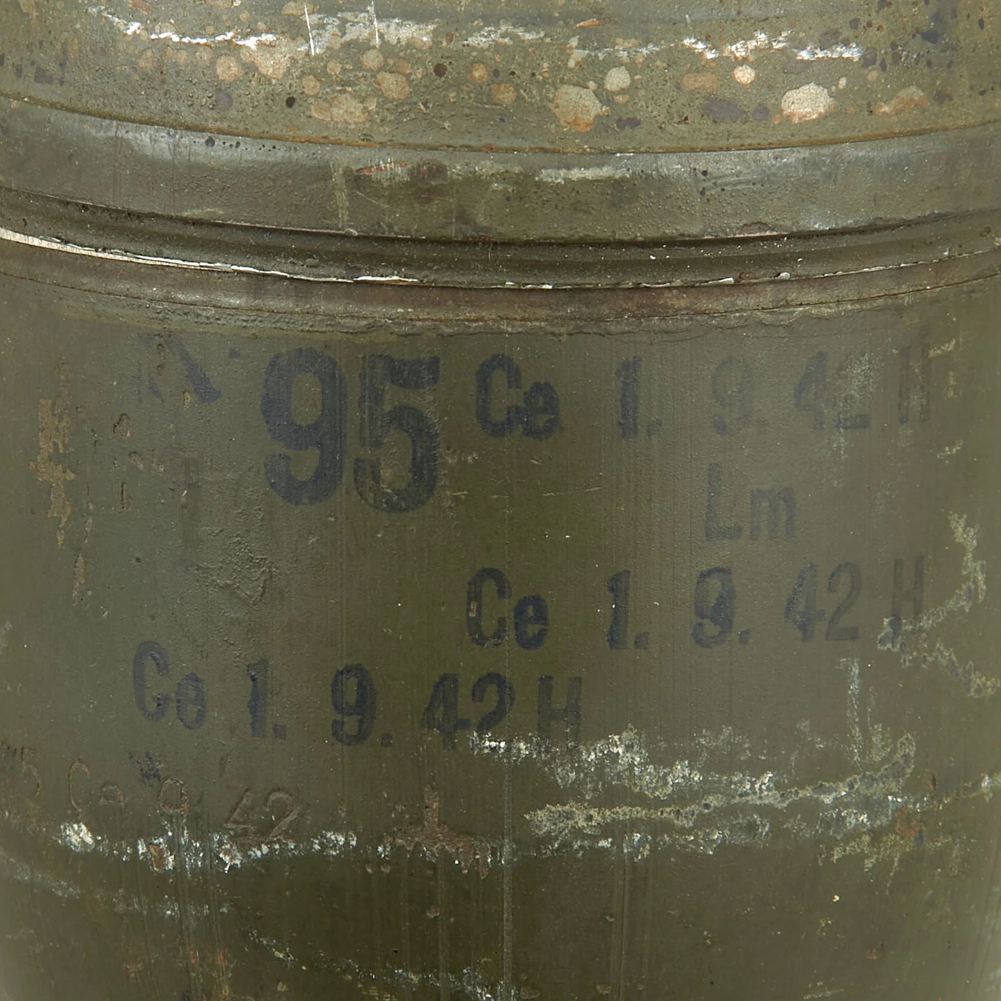 Original German WWII PAK 36 Stielgranate 41 37mm High Explosive Anti-Tank Stick Grenade - 1942 Dated Body - Image 3
