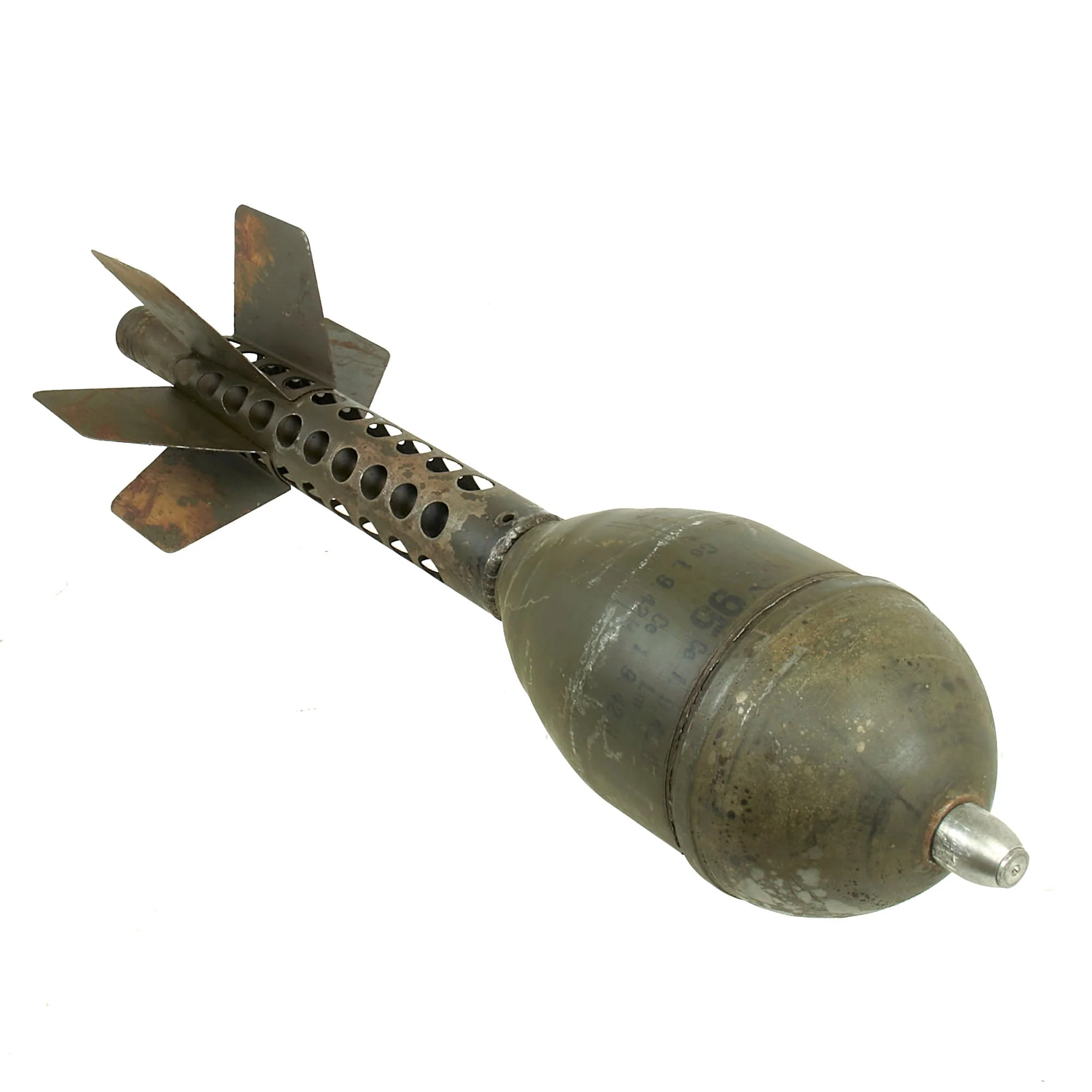 Original German WWII PAK 36 Stielgranate 41 37mm High Explosive Anti-Tank Stick Grenade - 1942 Dated Body - Image 5