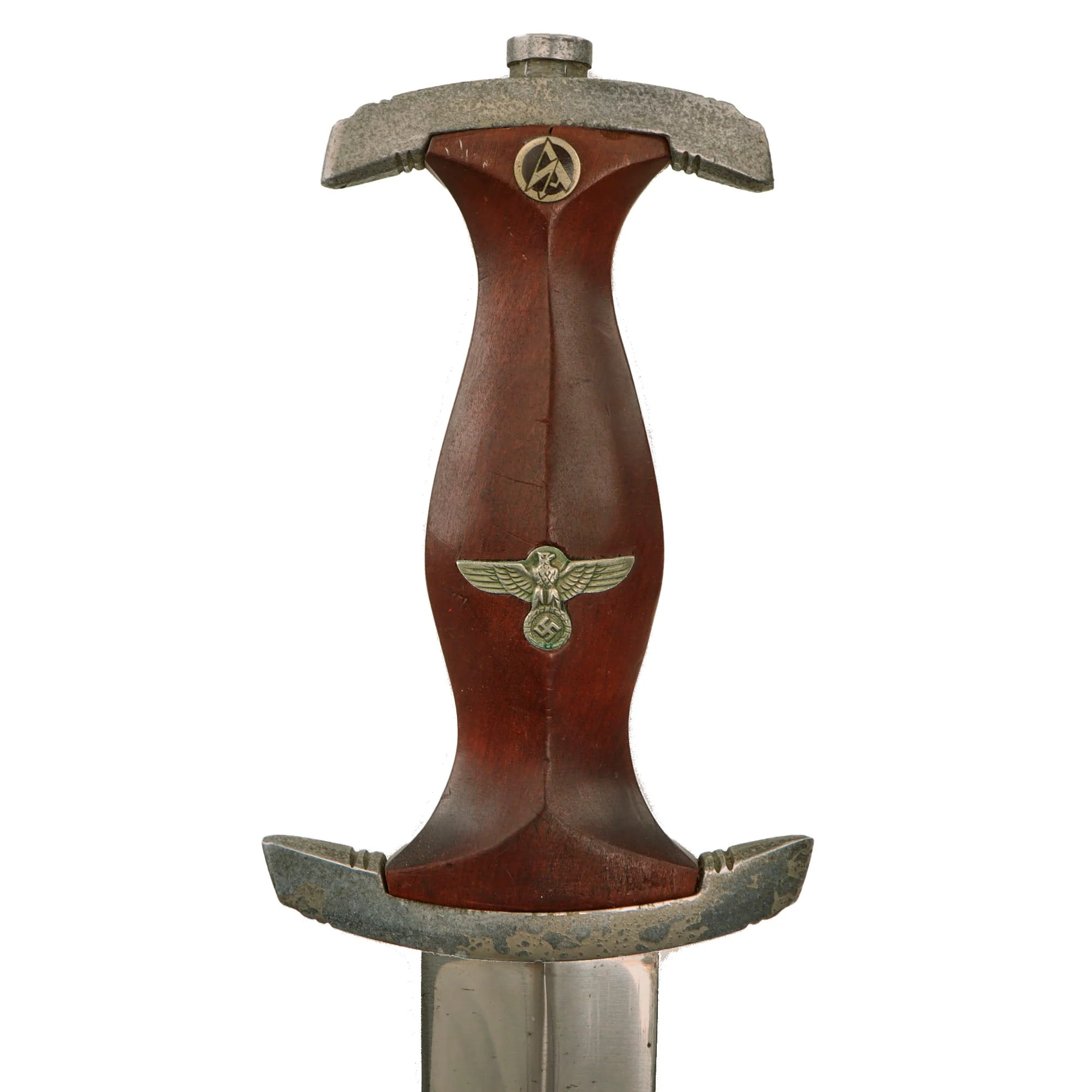 Original German WWII SA Dagger by Lauterjung & Sohn PUMA-Werk with Scabbard and Hanger - RZM M7/27 - Image 10
