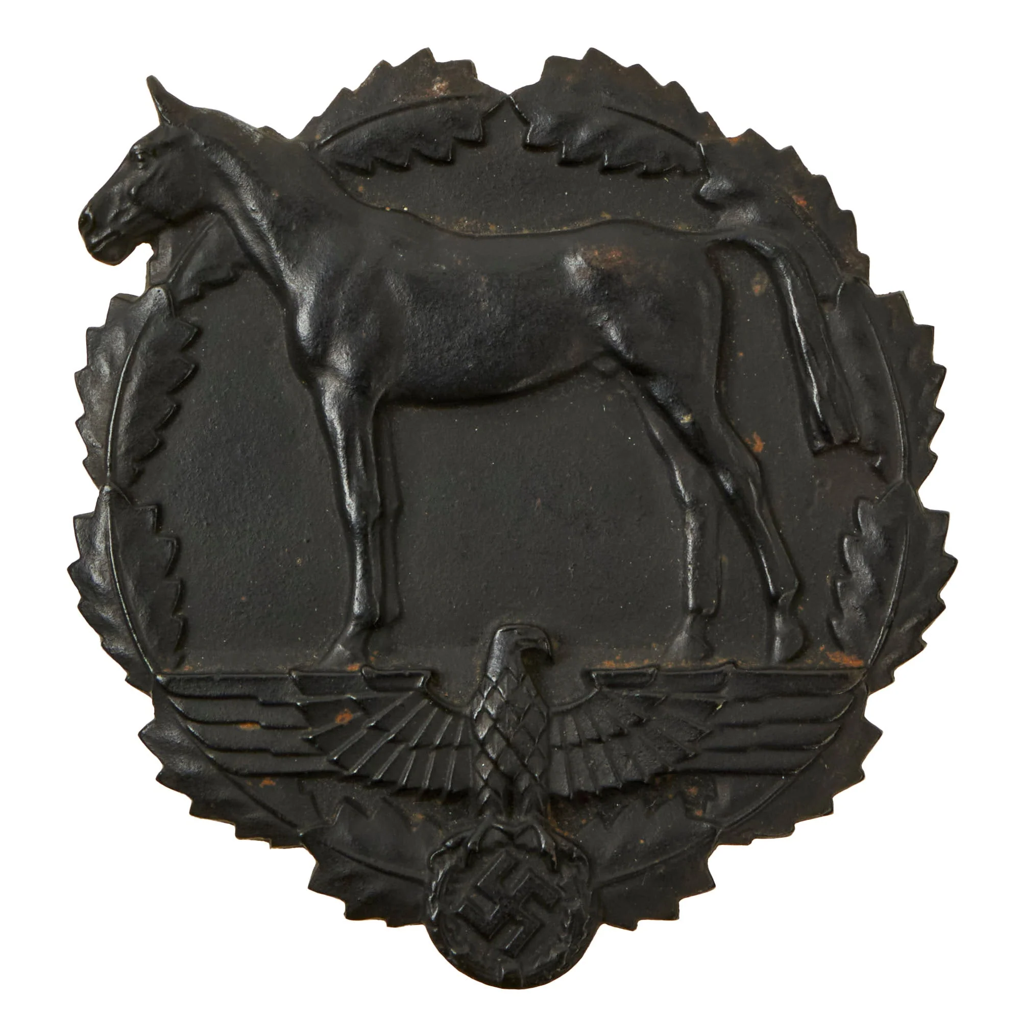 Original German WWII SA Horse Table Award Plaque For Service & Donation Towards Young German Riders