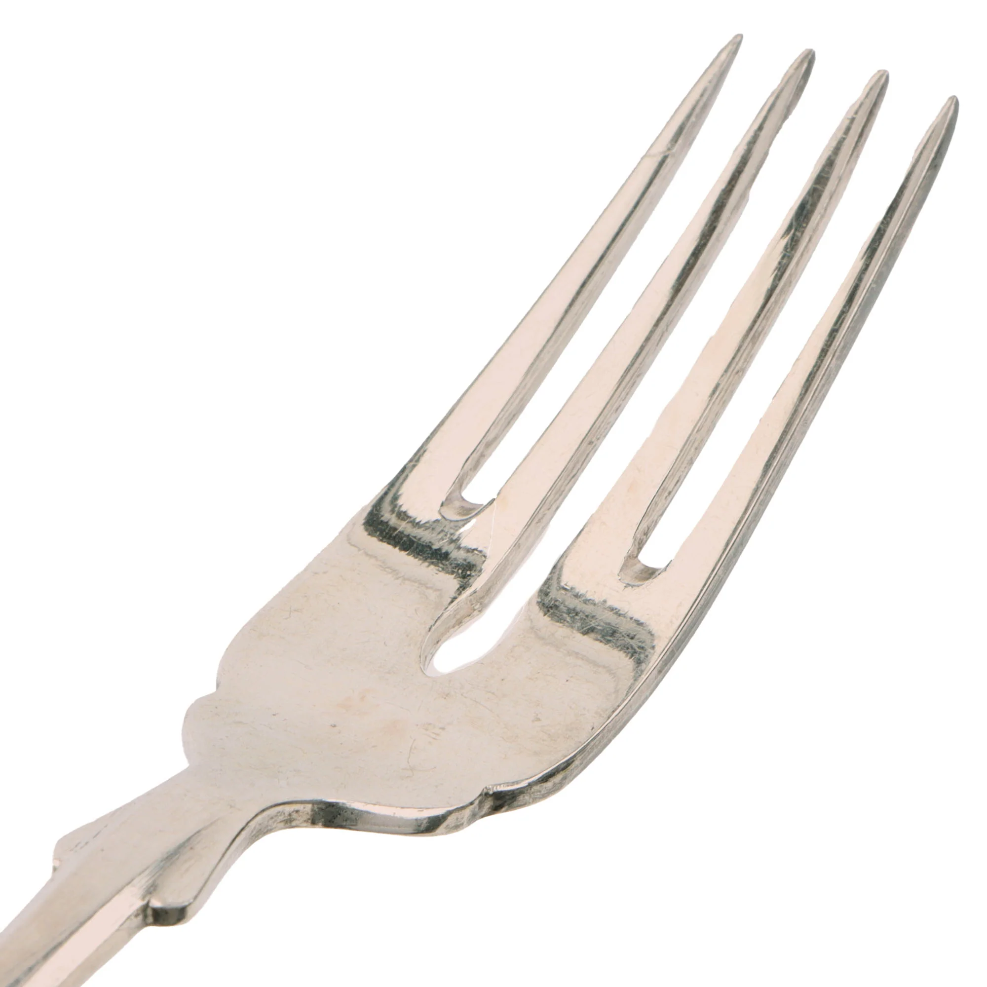 Original German WWII Schloss Klessheim Pattern Silver Fish Fork by Arthur Krupp of Berndorf - Image 4