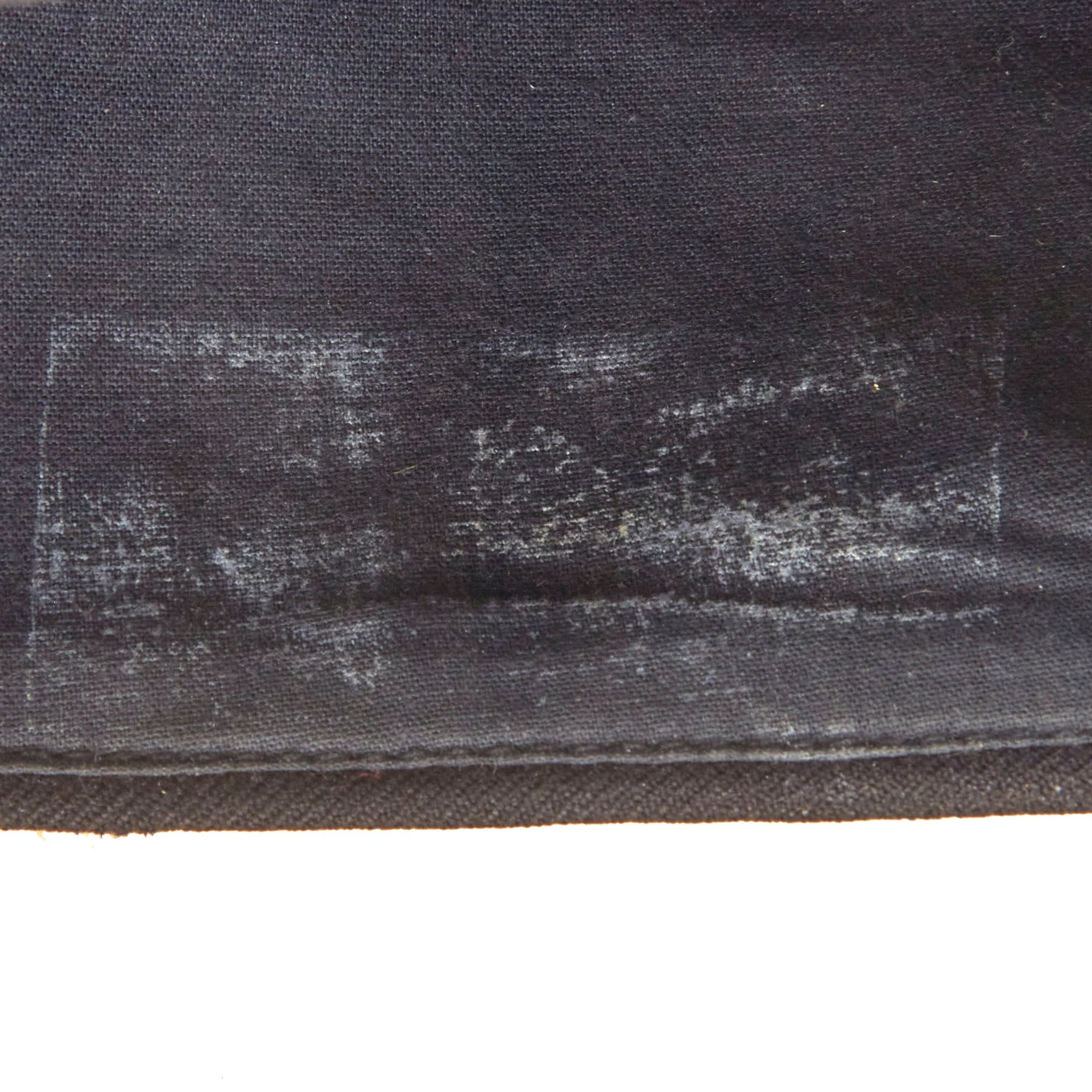 Original German WWII Schutzpolizei Protection Police Black EM/NCO M38 Overseas Cap with Chinstrap - Schiffchen - Image 6