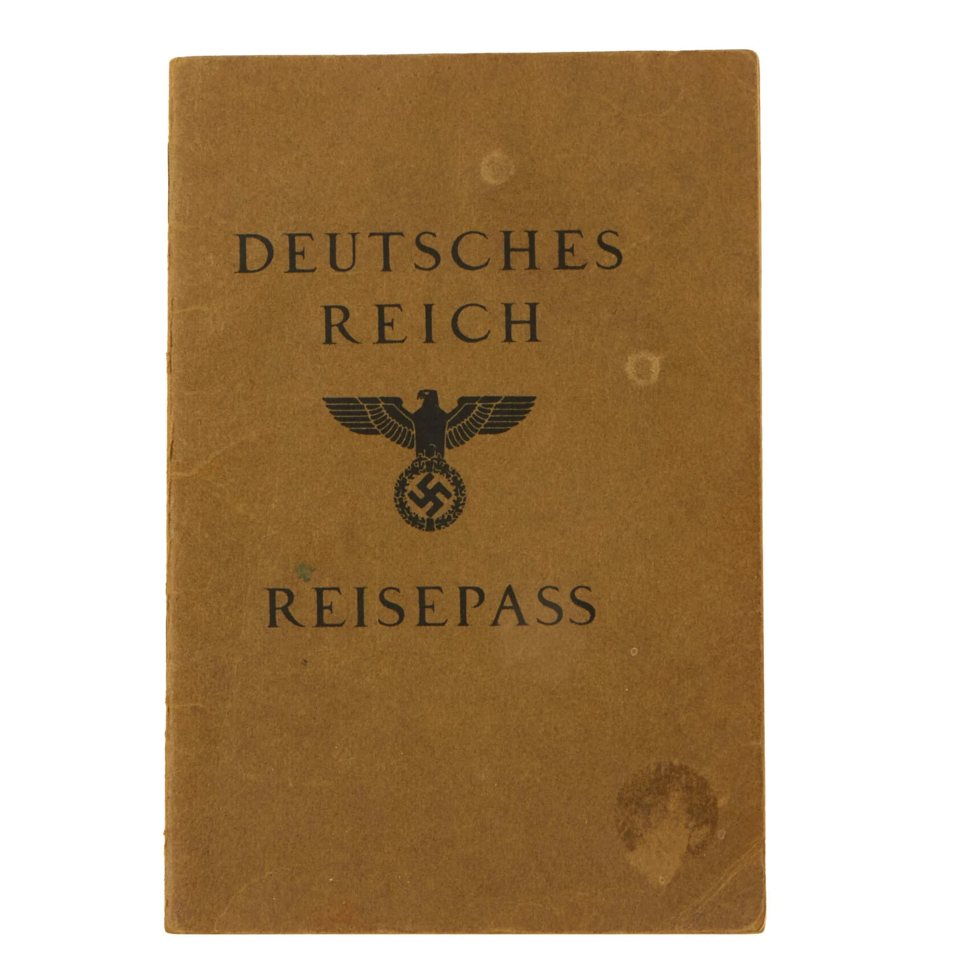 Original German WWII Set of Four Identification & Document Books - Two Passports, Workbook, and DAF Membership Book - Image 8